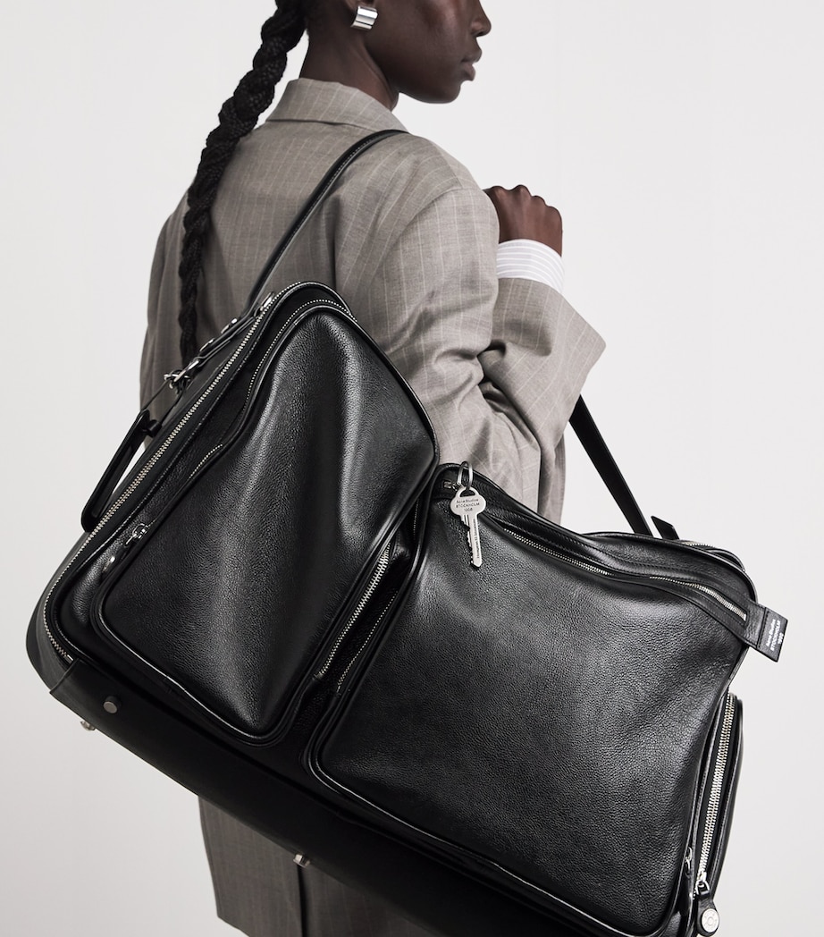 Acne Studios Leather Camero Hotel Shoulder Bag Black Image 2