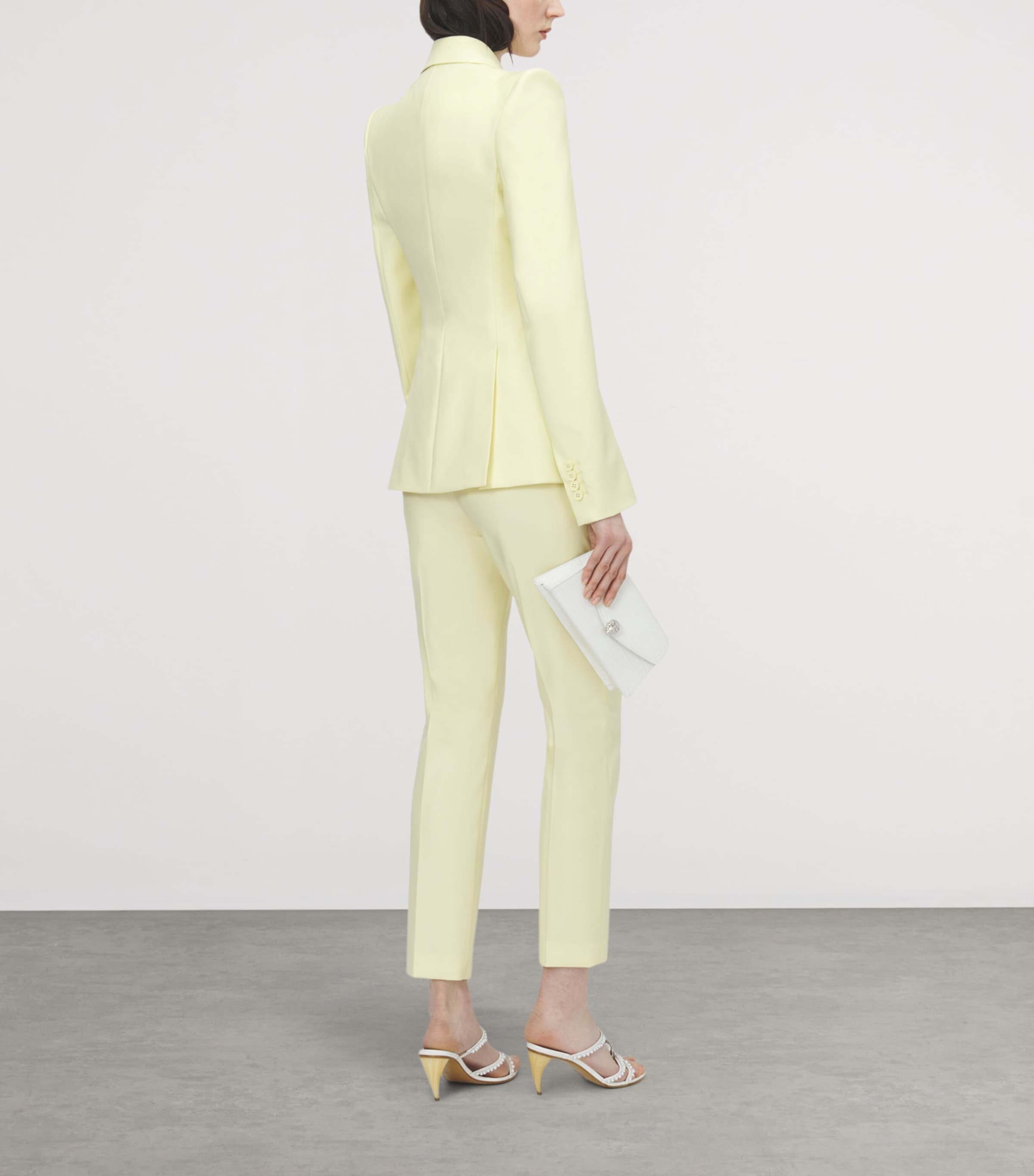 McQueen Womens Wool Straight Trousers Image 3