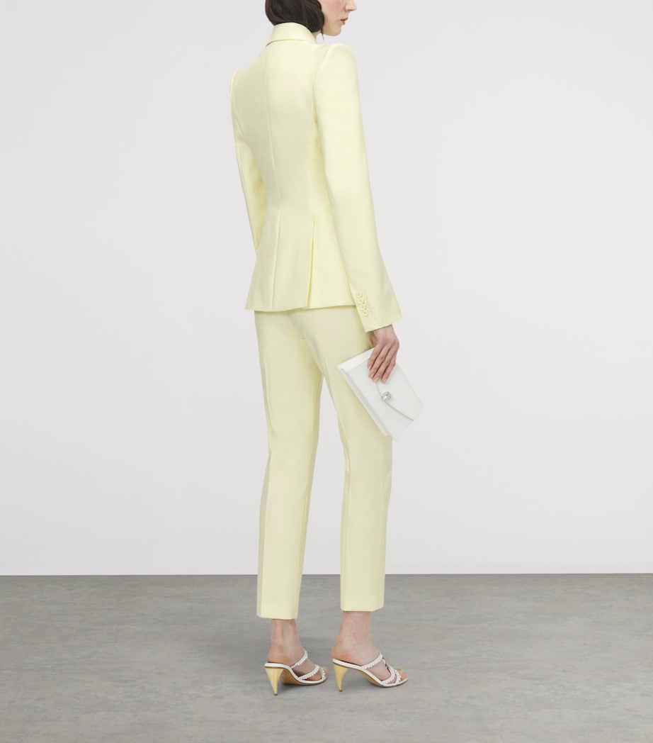 McQueen Womens Wool Straight Trousers Image 3