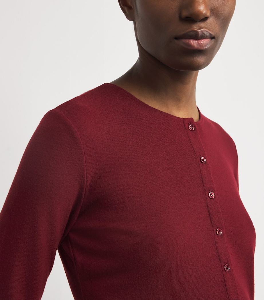 Jersey Lauren II Cropped Cardigan PINOT Image 6