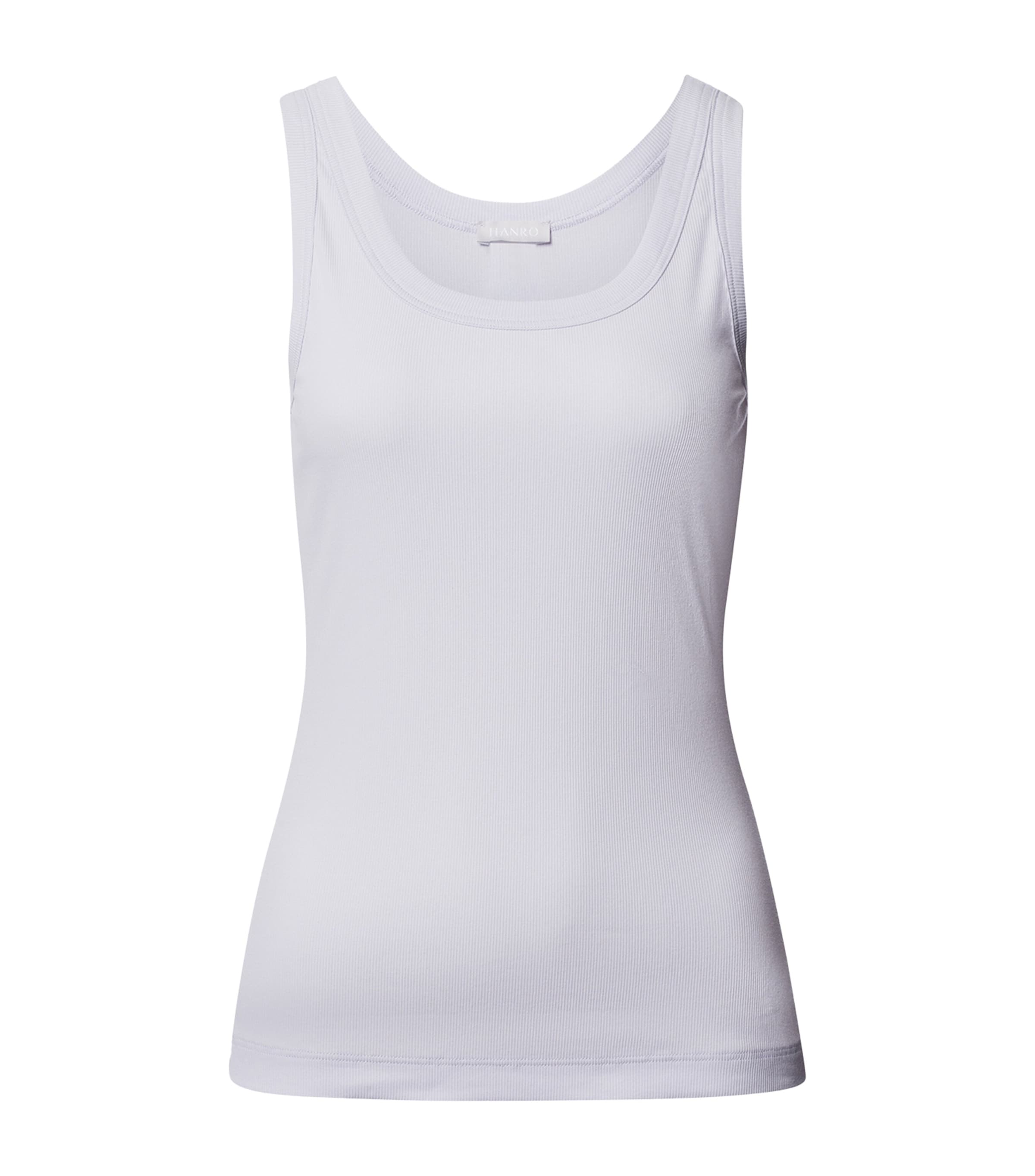 Hanro Cotton Tank Top In Purple