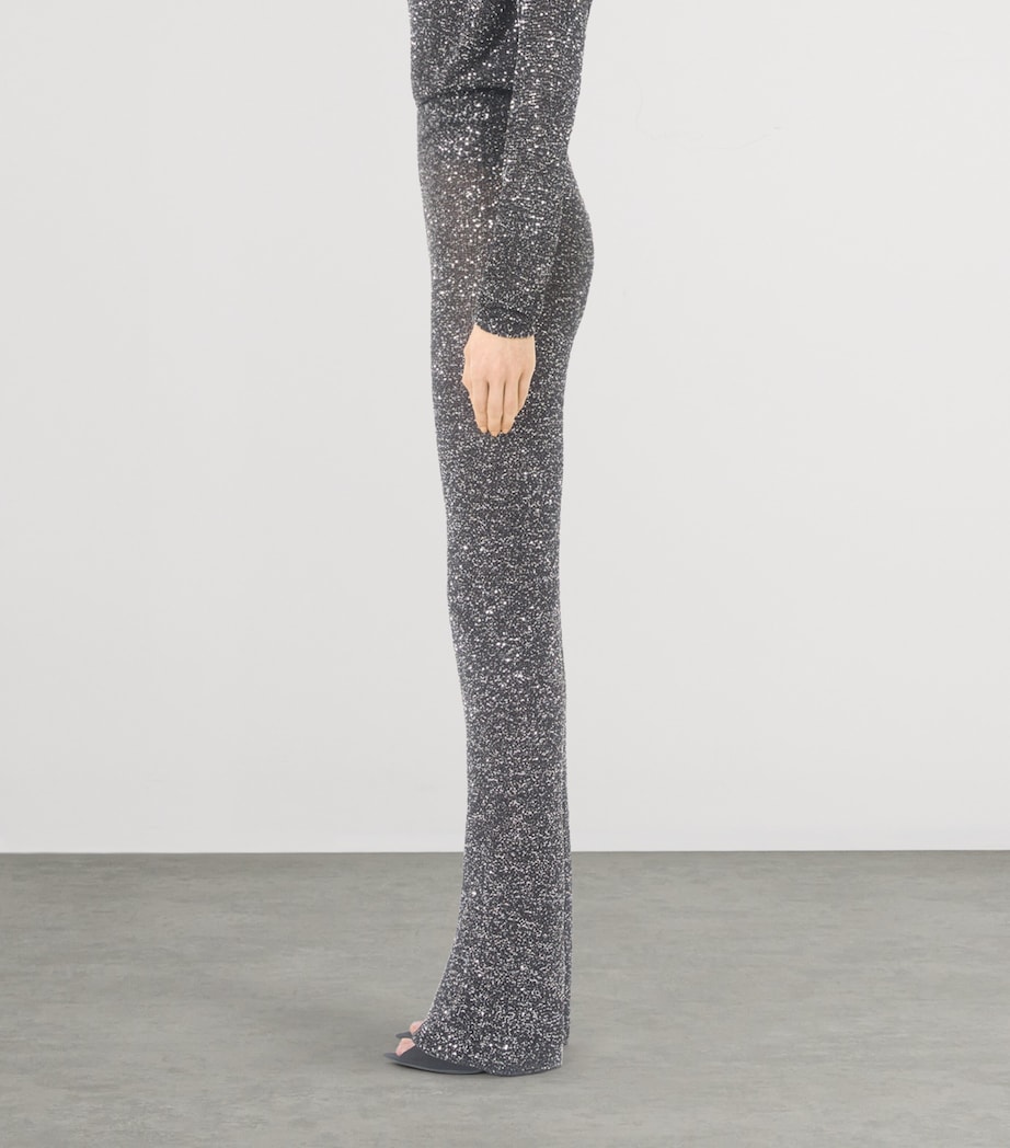 Sequin Knit Trousers NUD Image 3