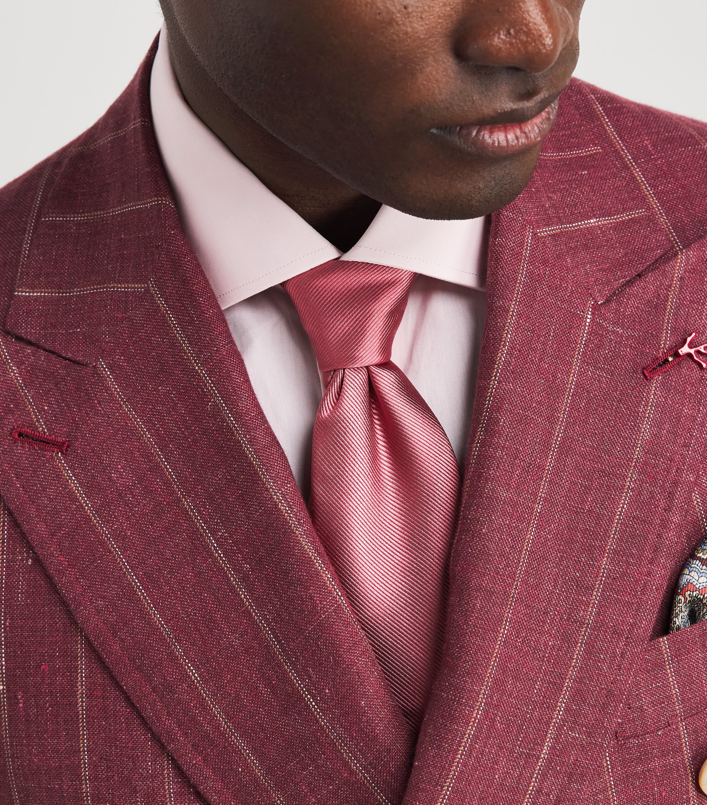 Isaia Silk Woven Tie Image 2