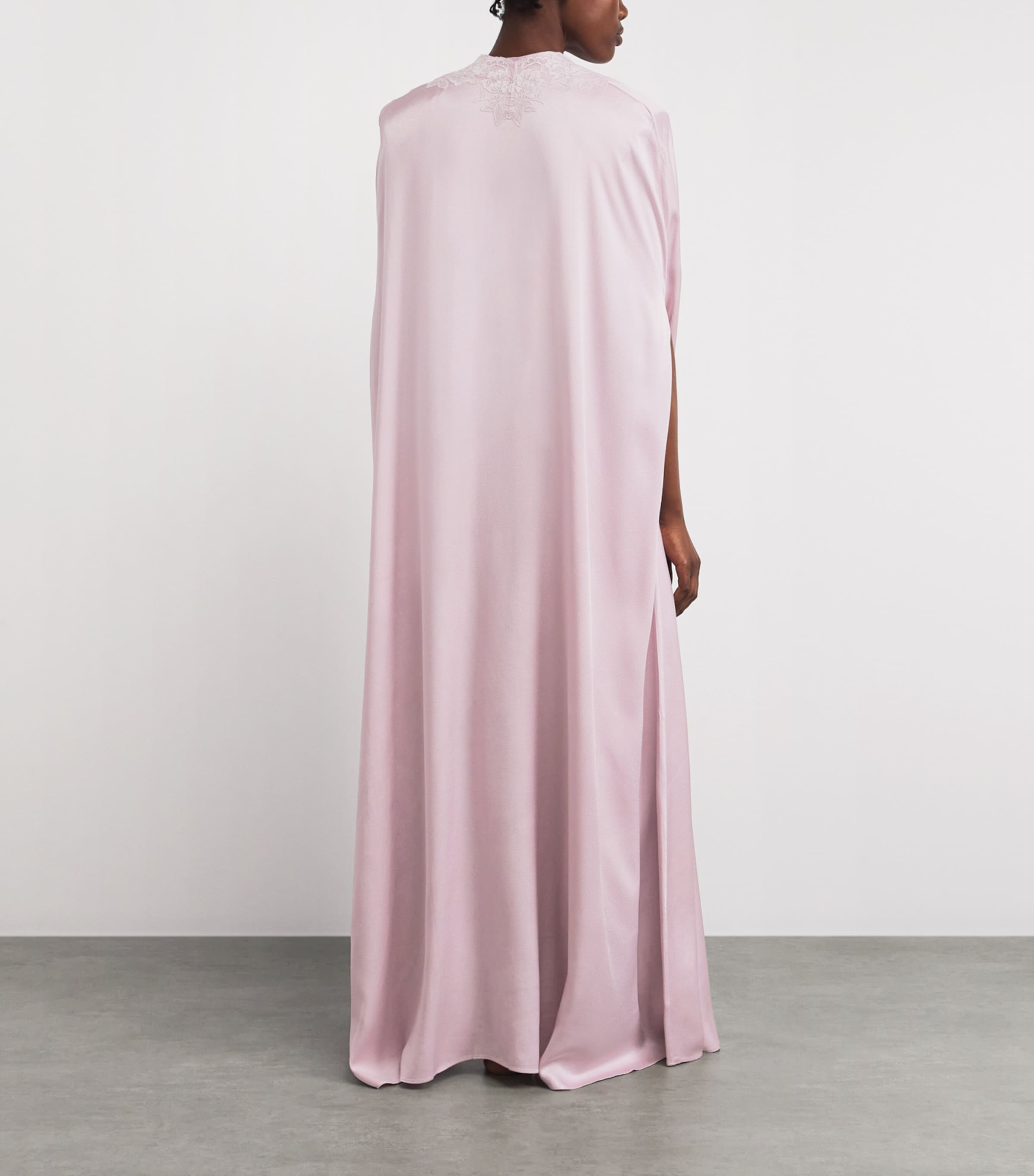 Bocan Womens Lace-Trim Beatrice Cape Powder Image 4