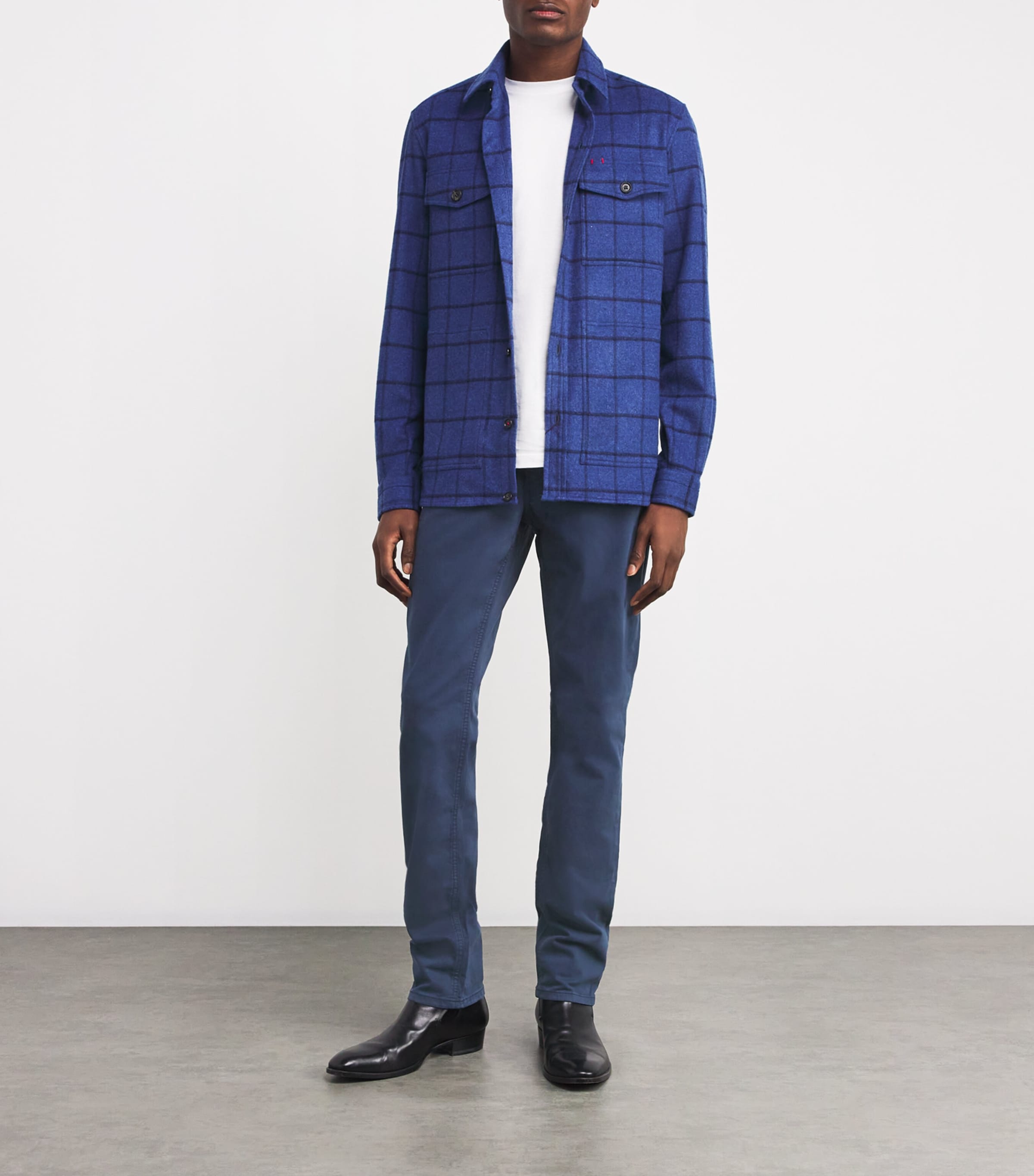 Federal Slim Straight Trousers RICH NAVY Image 2