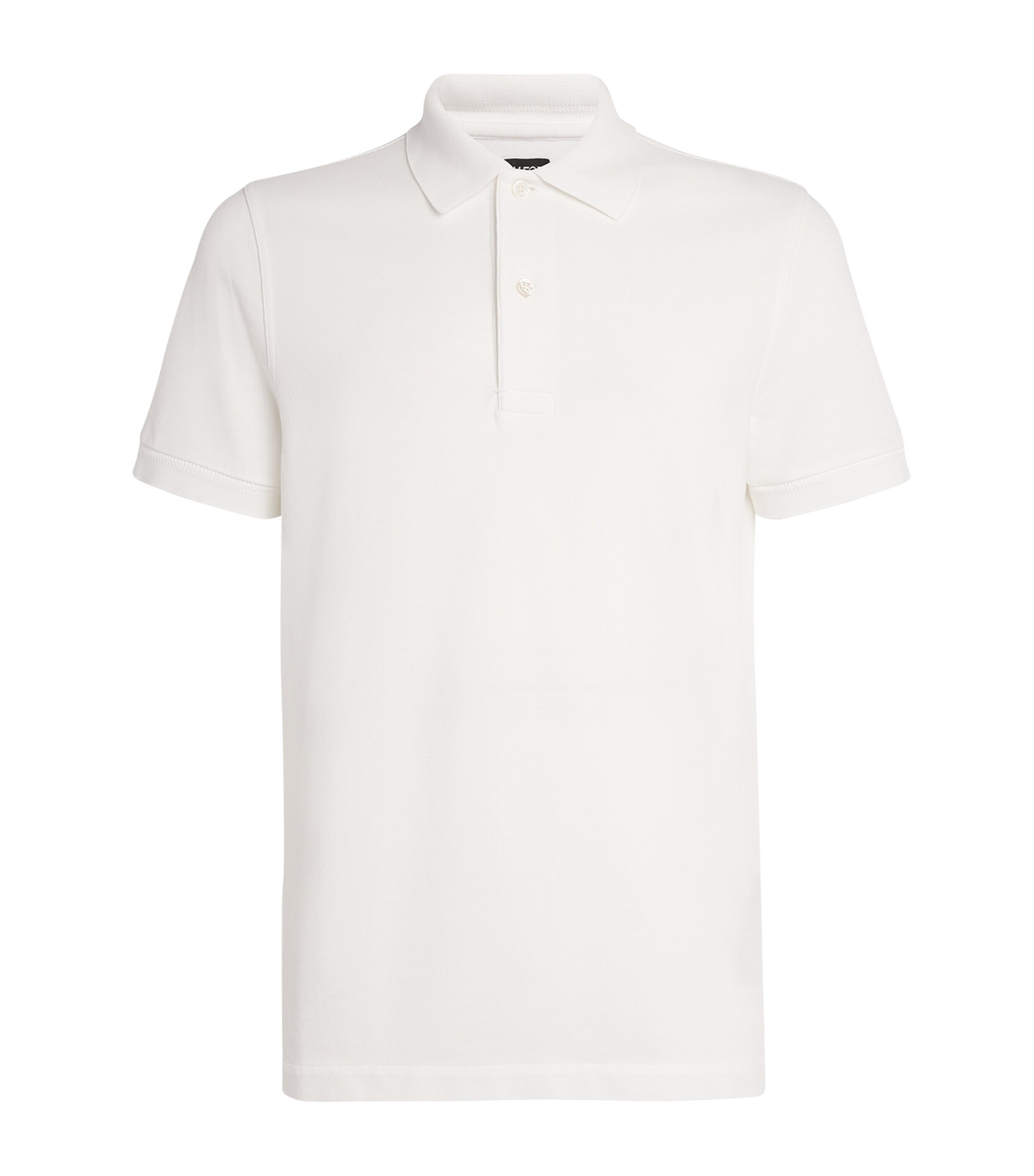 Shop Tom Ford Tennis Piquet Polo Shirt In White