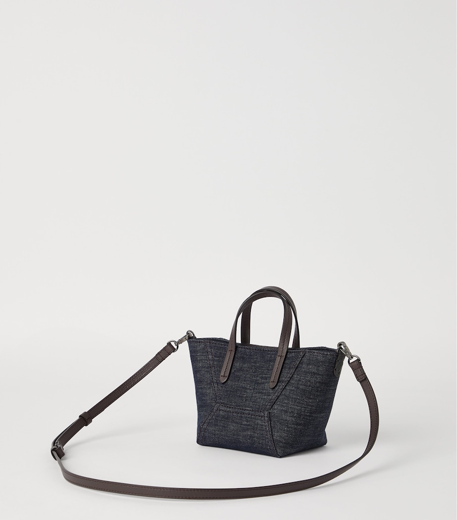Mini Denim-Effect BC Duo Tote Bag C001 Image 3