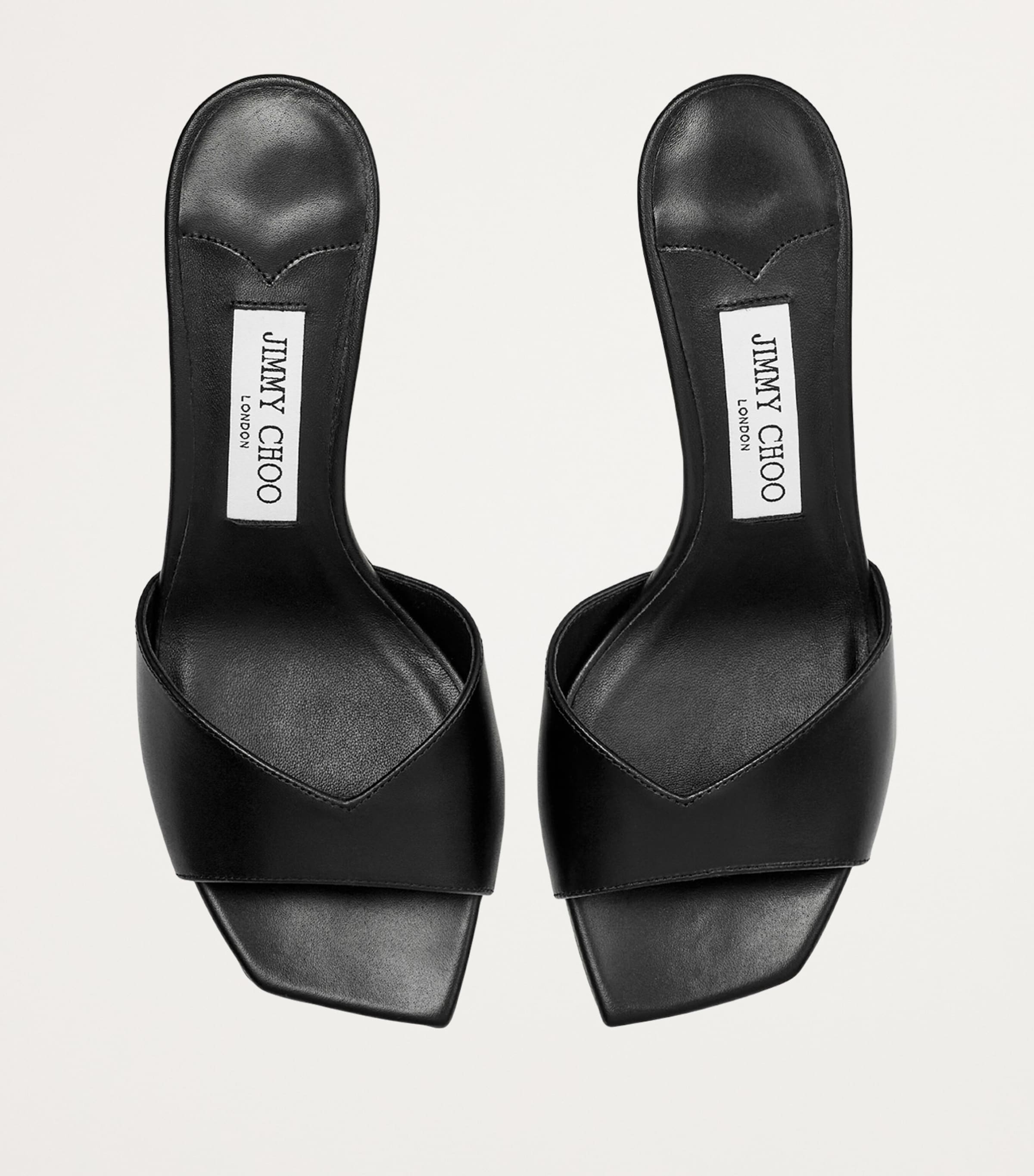 Skye 70 Leather Mules BLACK Image 3