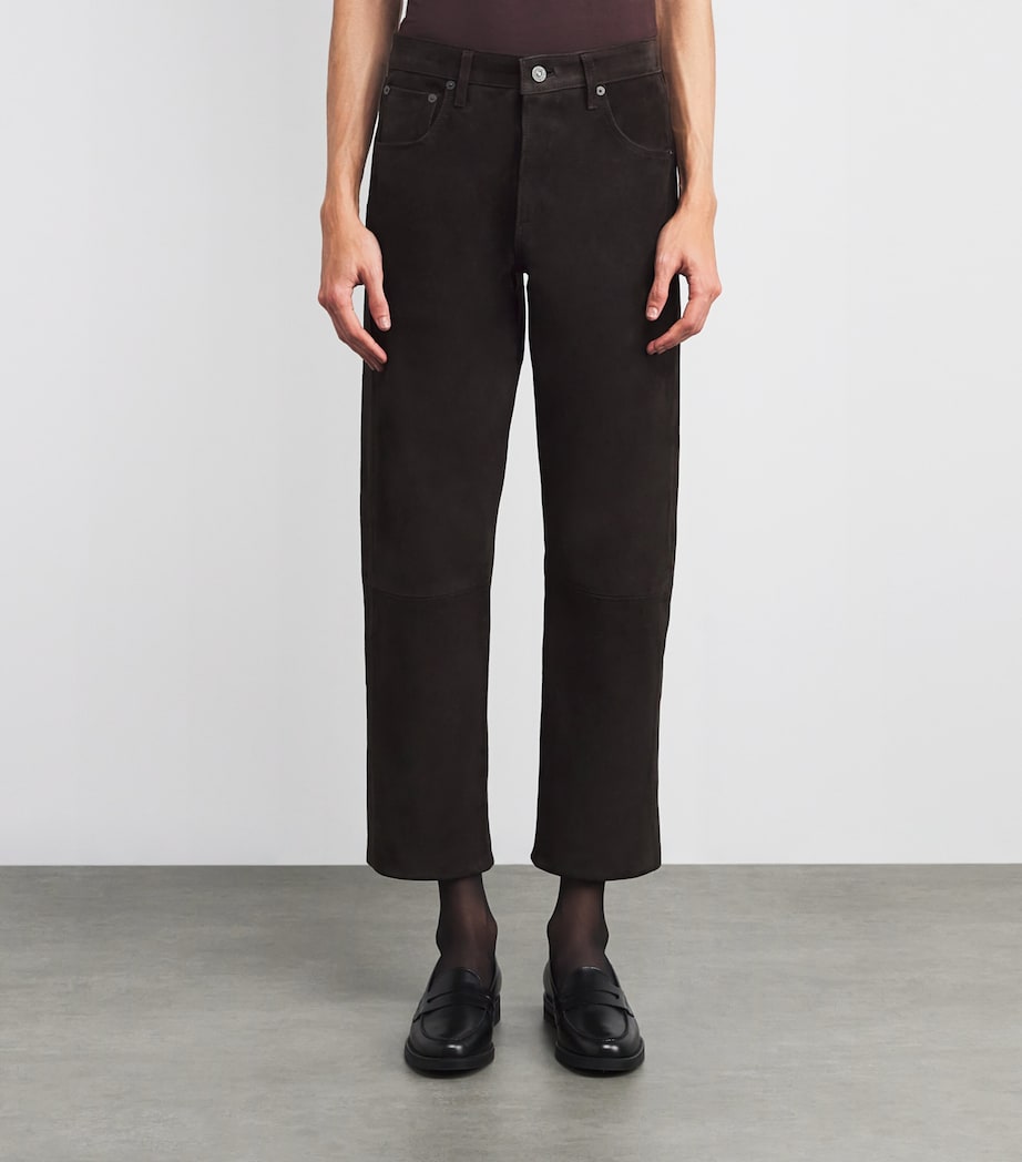 Winslow Low-Rise Boyfriend Jeans CHOCOLATE Image 3