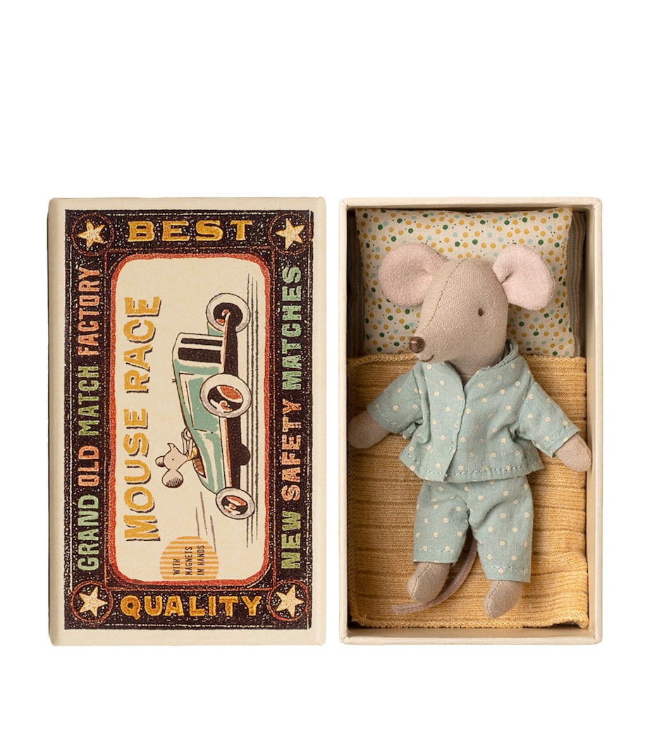 Maileg Little Brother Mouse in Matchbox (11cm) Image 1