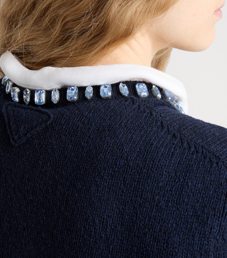 Wool-Cashmere Embellished Sweater F0008 Image 3