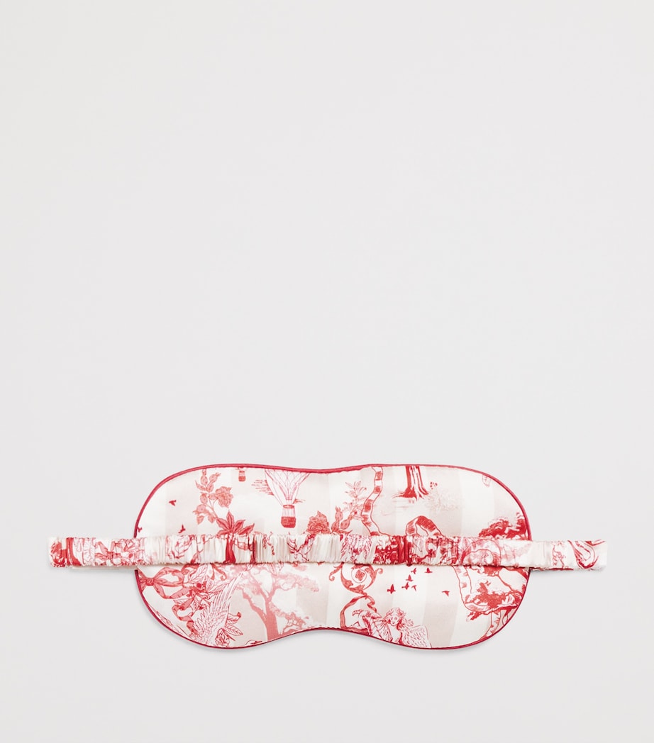 Silk Toile Sleep Mask PINK Image 3