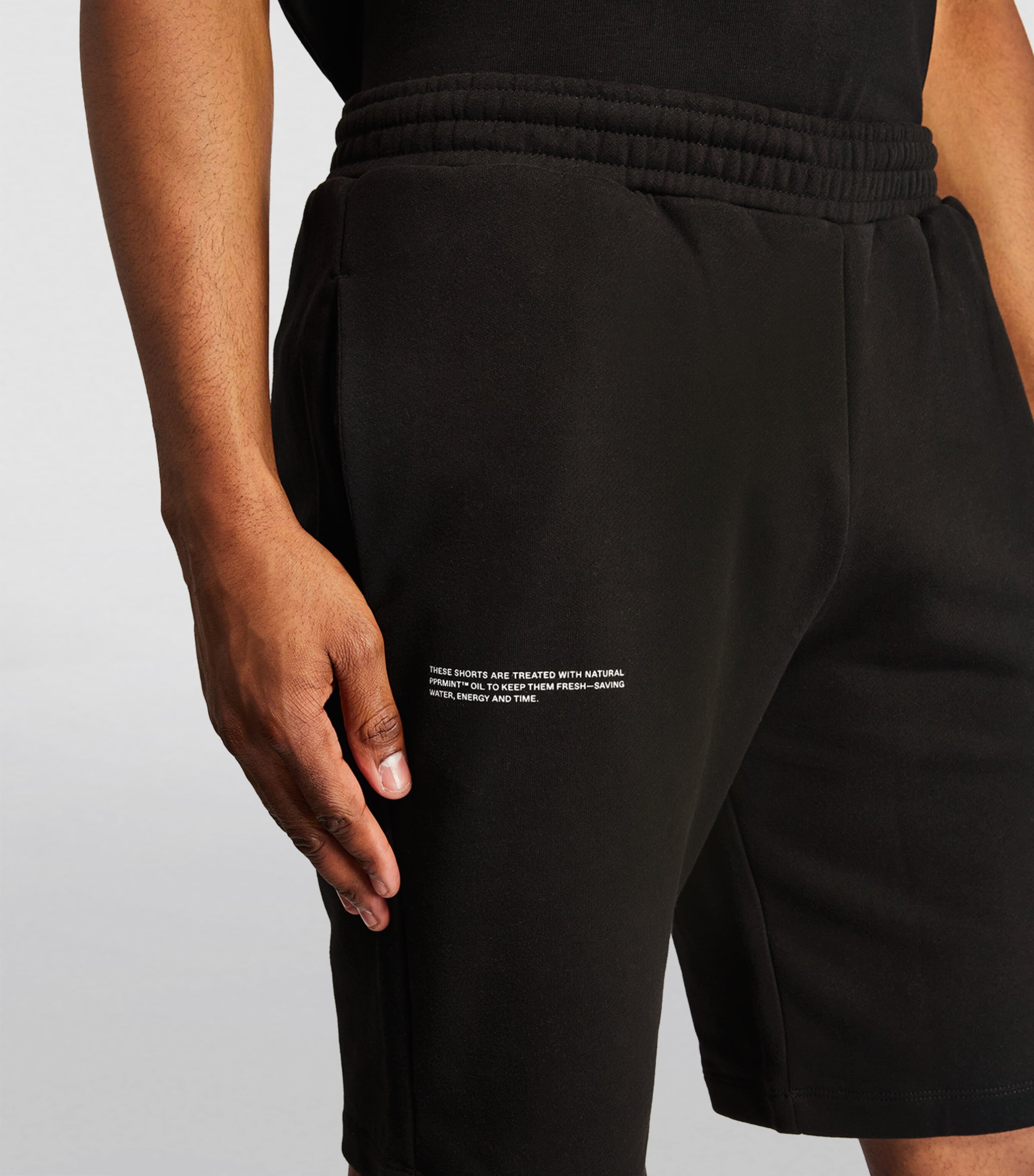 Organic Cotton 365 Long Sweatshorts 9868 BLACK Image 7