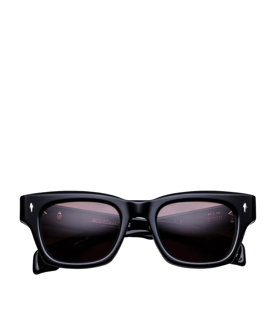 Jacques Marie Mage Acetate Dealan-53 Sunglasses Deep Brown