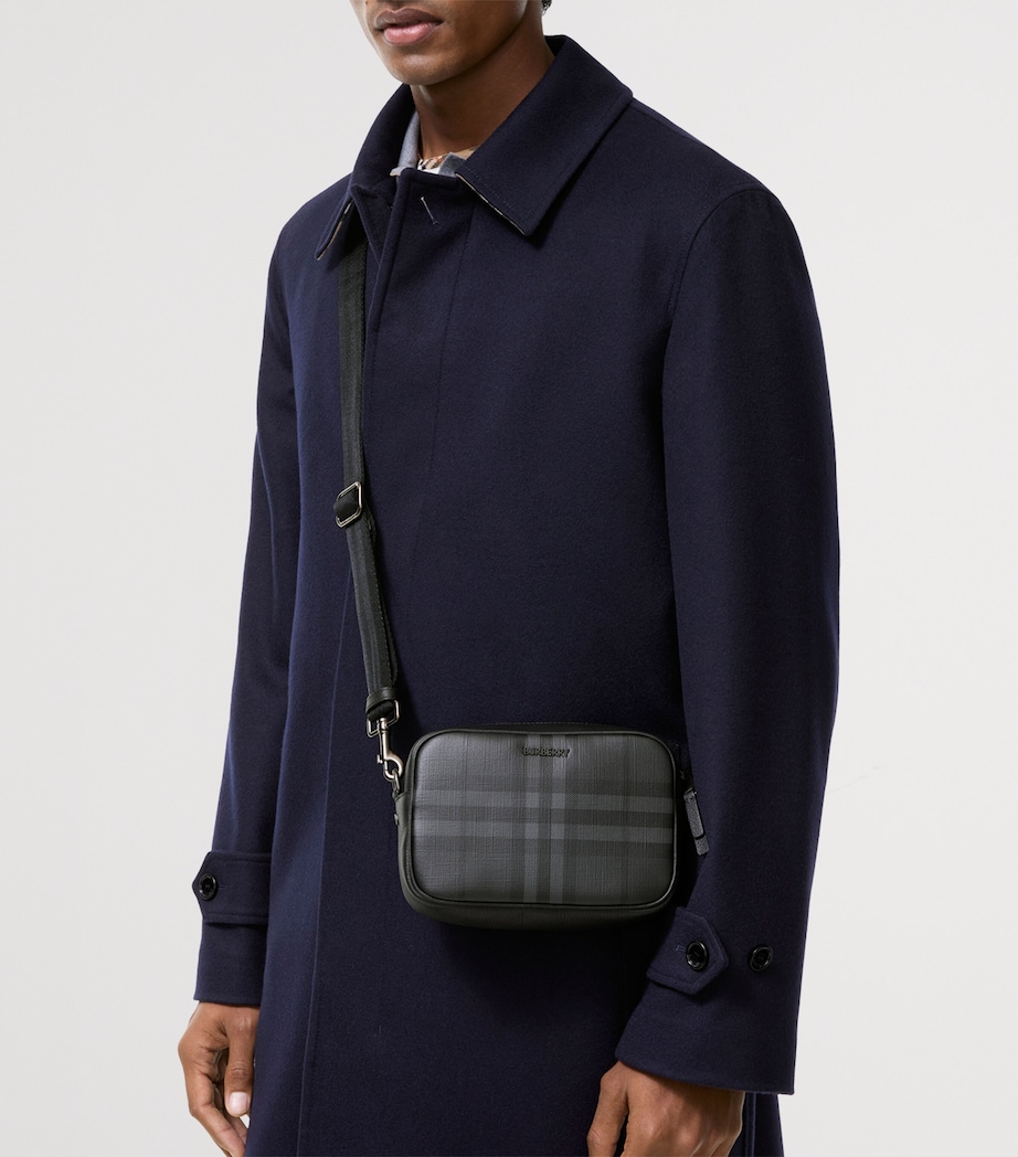 Burberry Mini City Check Cross-Body Bag Iron Image 2