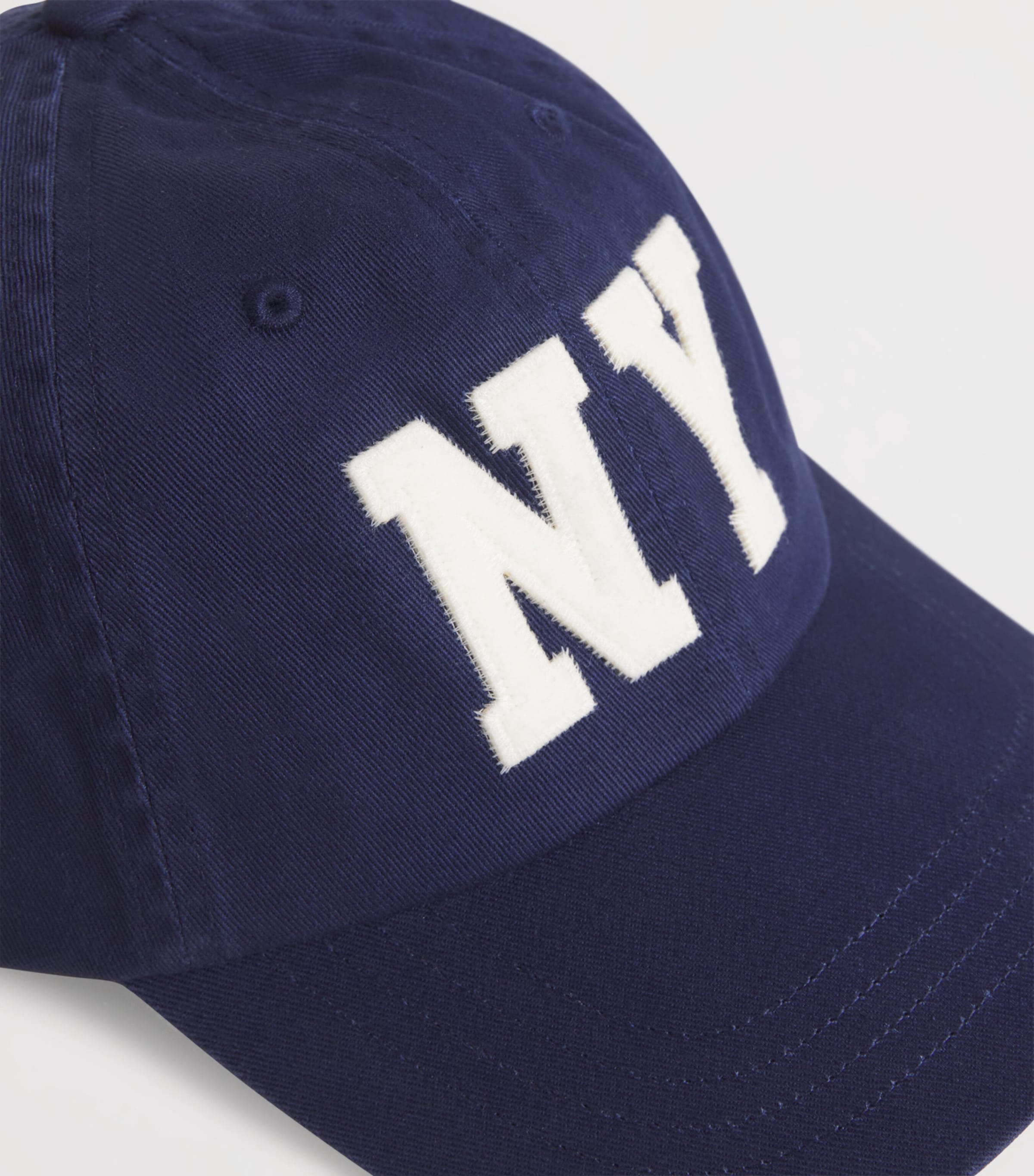 ★RONRON★ HEART LAUREL BALL CAP WHITE NAVY HEART LAUREL BALL CAP WHITE NAVY - RONRON 론론