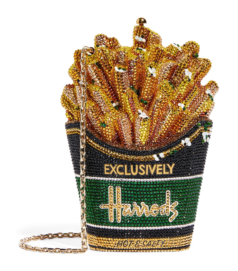 Judith Leiber x Harrods EXCLUSIVE French Fries Clutch Bag Cjtmt Chmpn Jet Mlt Image 1
