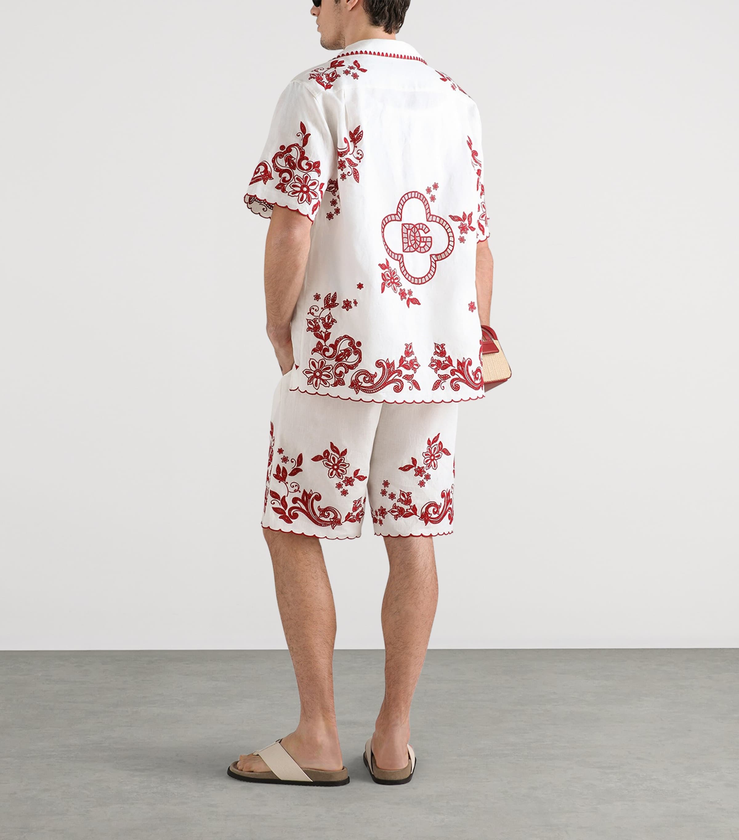 Dolce&Gabbana Mens Cotton Logo Tank Top Optical White Image 3