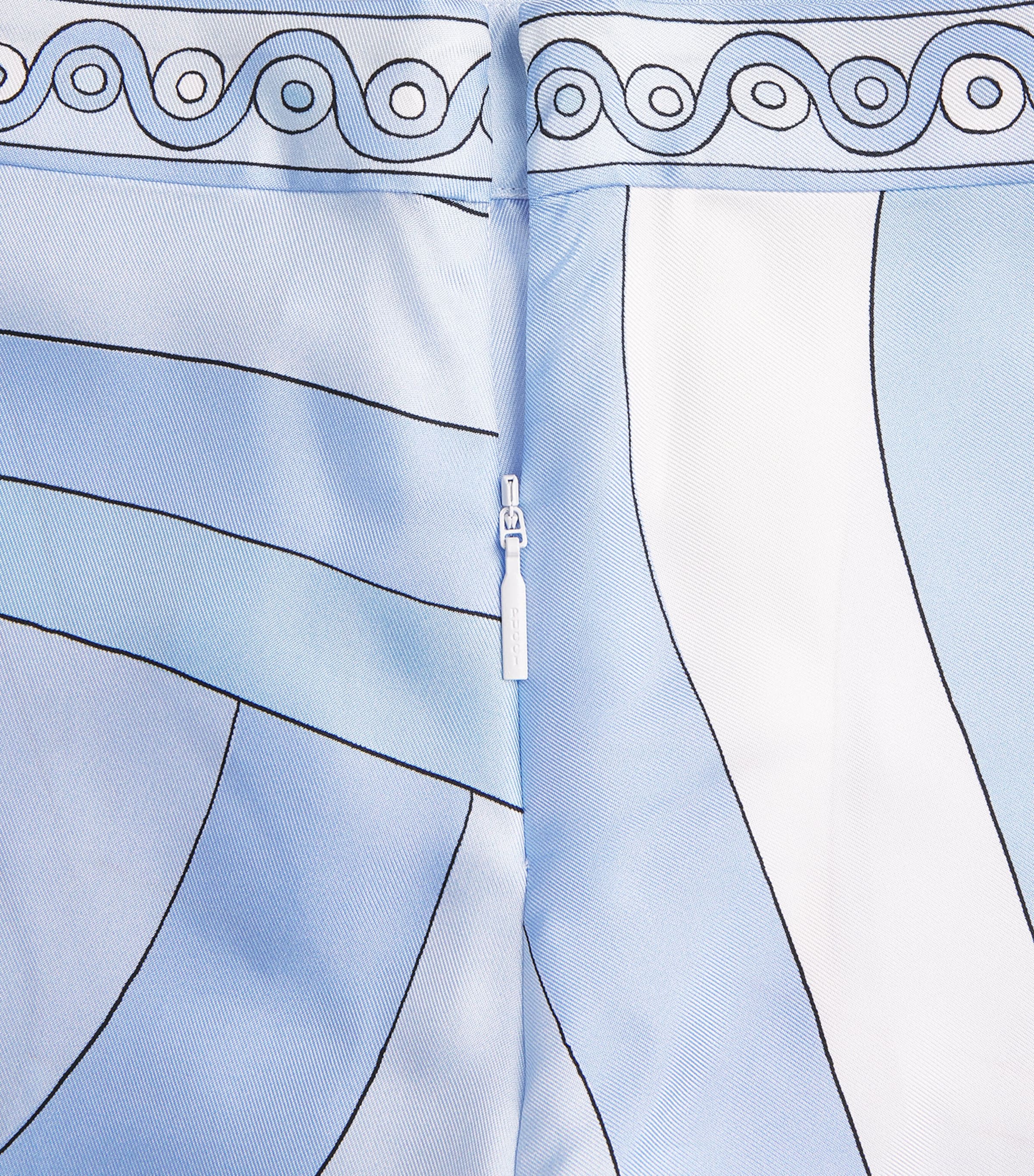 PUCCI Womens Silk Orchidee Scarf Mini Skirt Pale Image 6