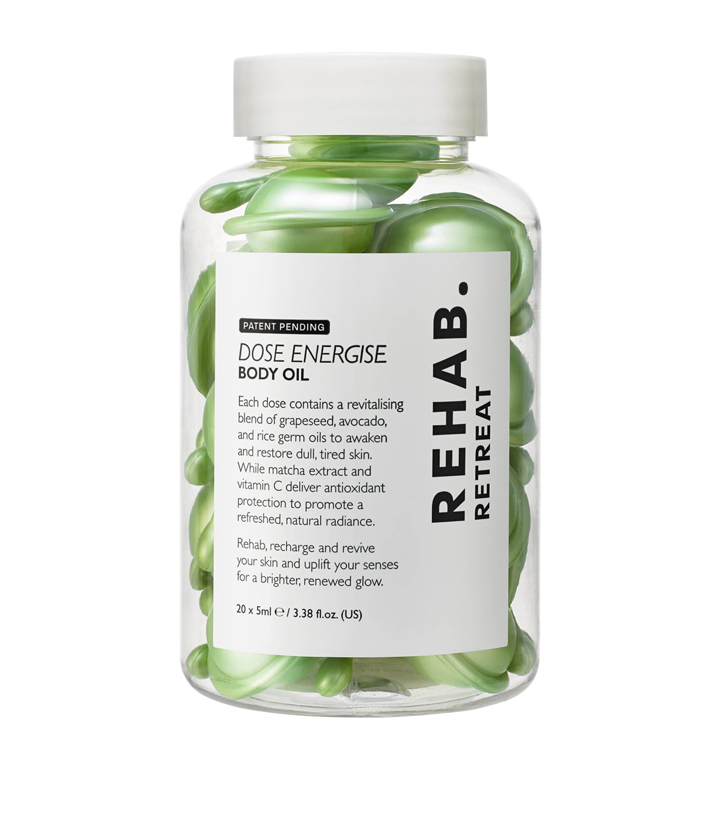 REHAB. Retreat Dose Energise Body Oil (20 Capsules) Image 1