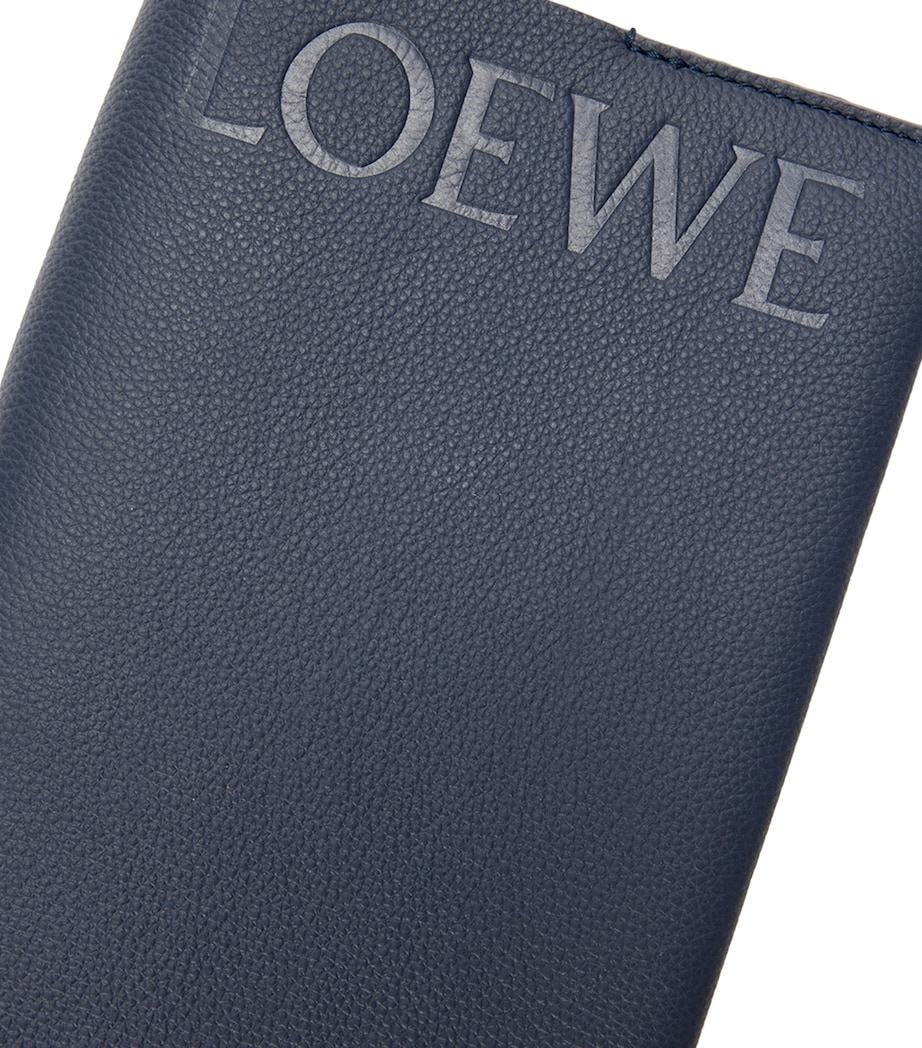 Leather Logo Notebook DARK NAVY BLUE Image 4