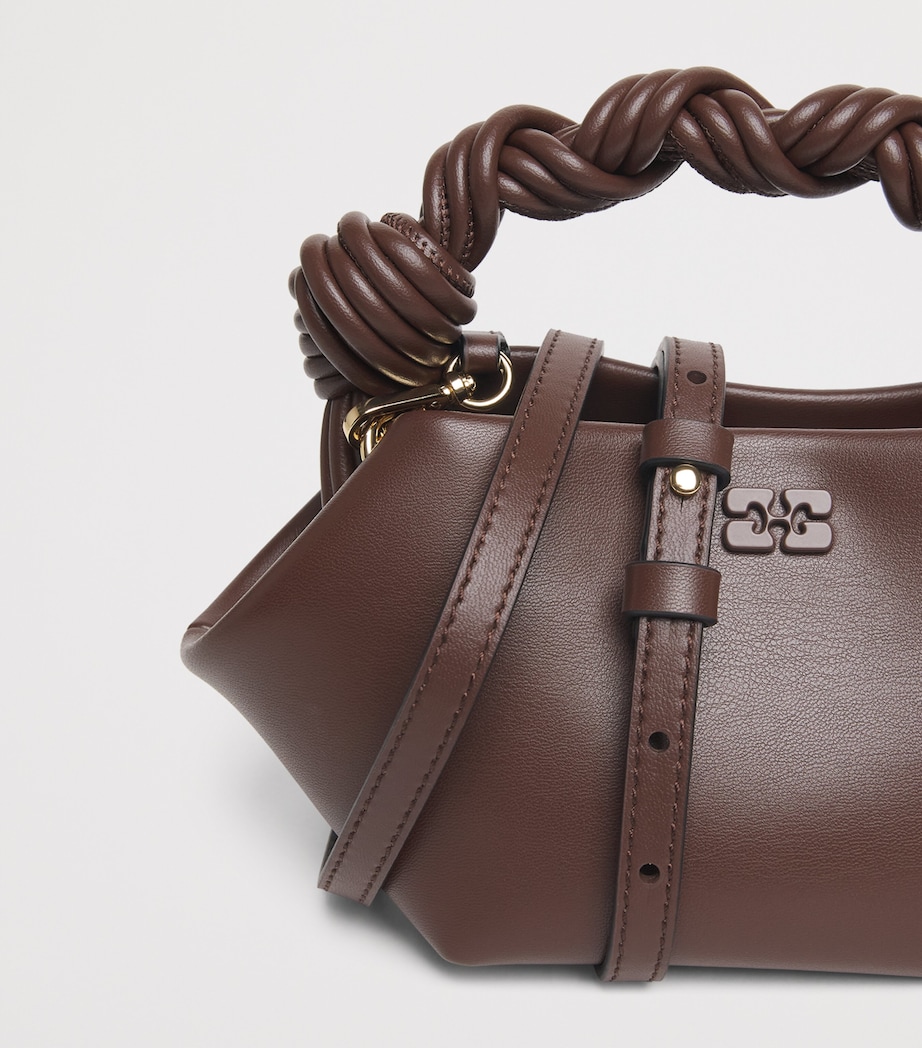GANNI Mini Bou Top-Handle Bag Chocolate Fondnt Image 5