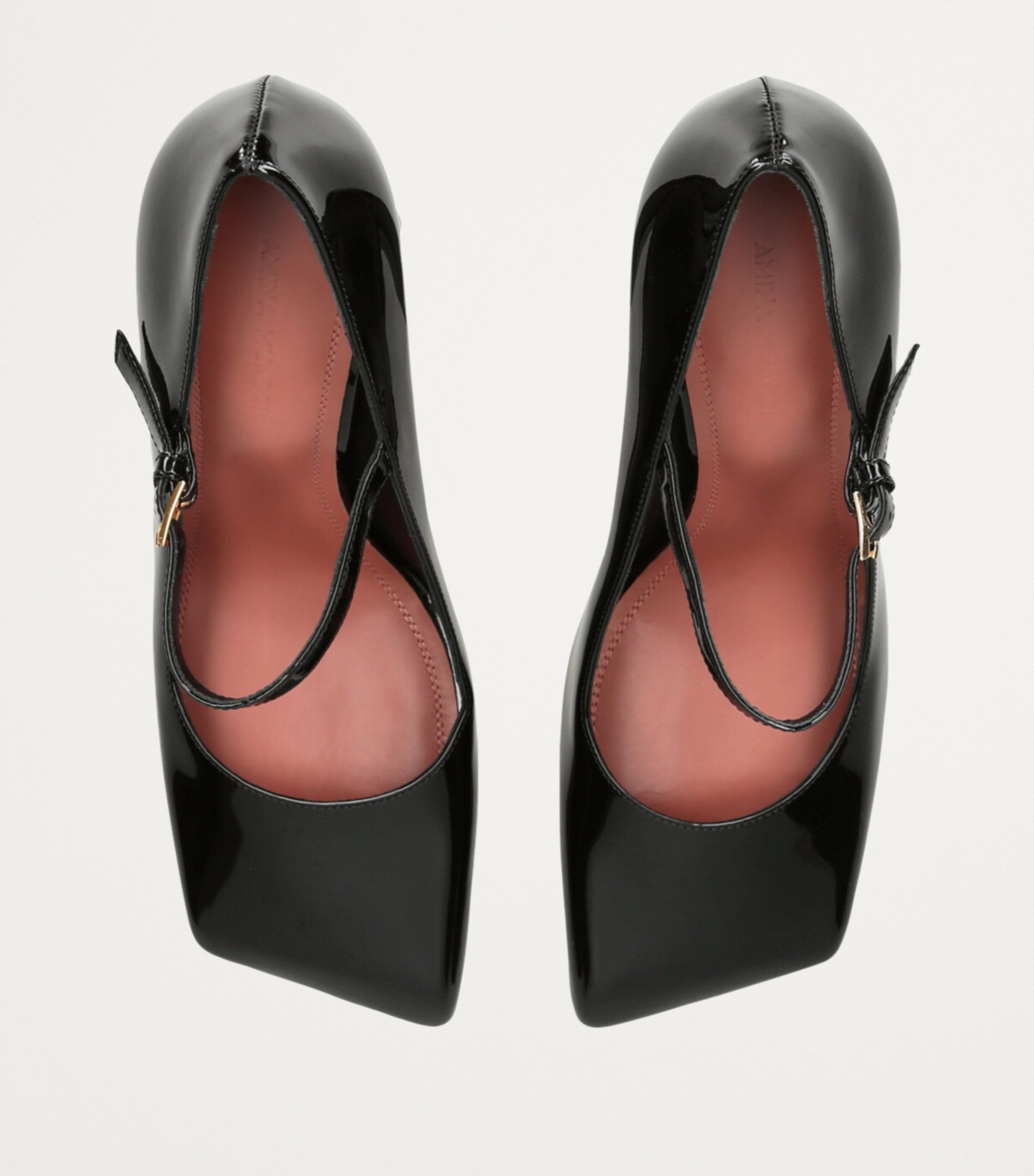 Amina Muaddi Black Patent Leather Charlotte Mary Janes 95 | Harrods US