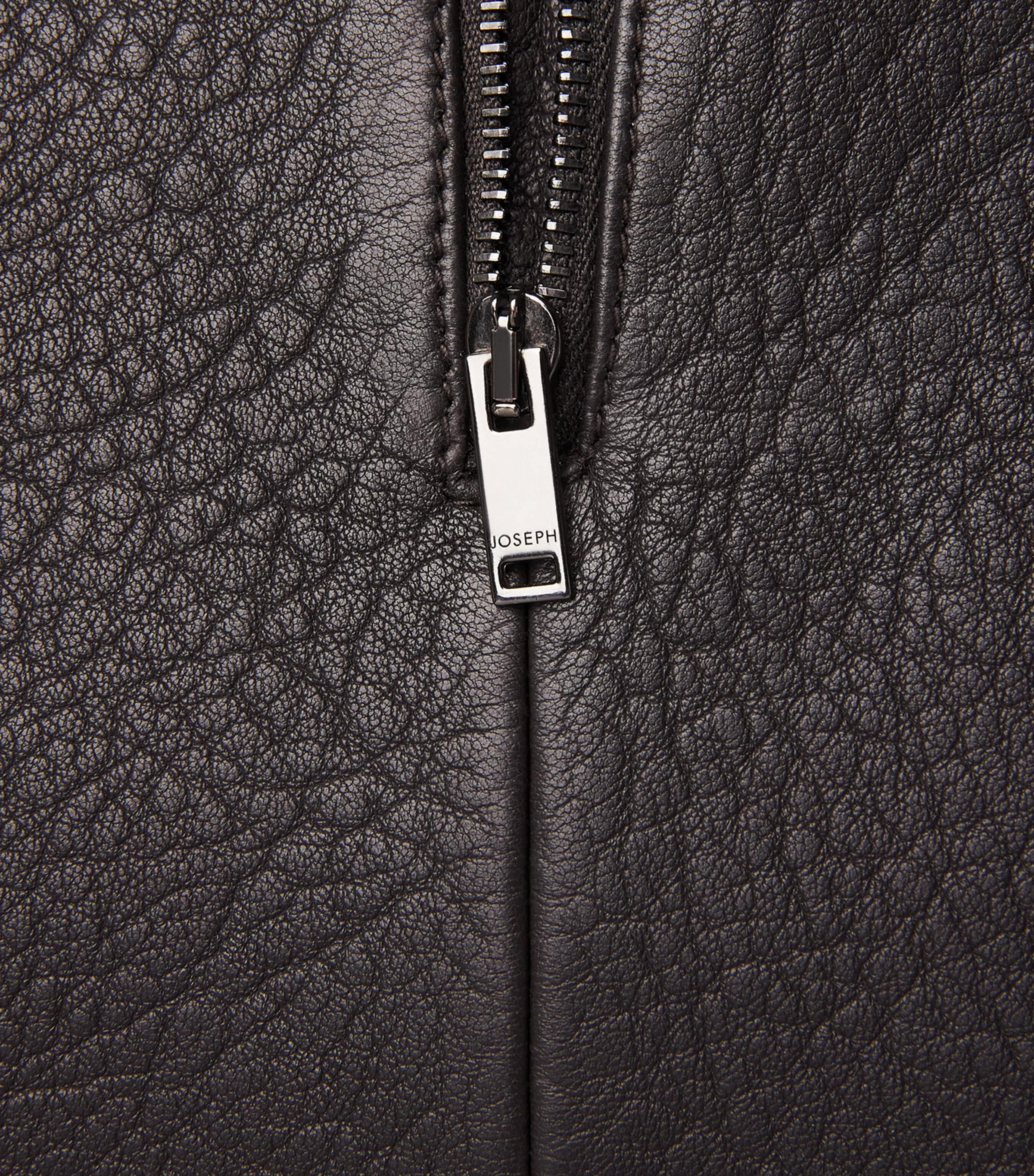 Leather Shroff Midi Skirt COCOA Image 5