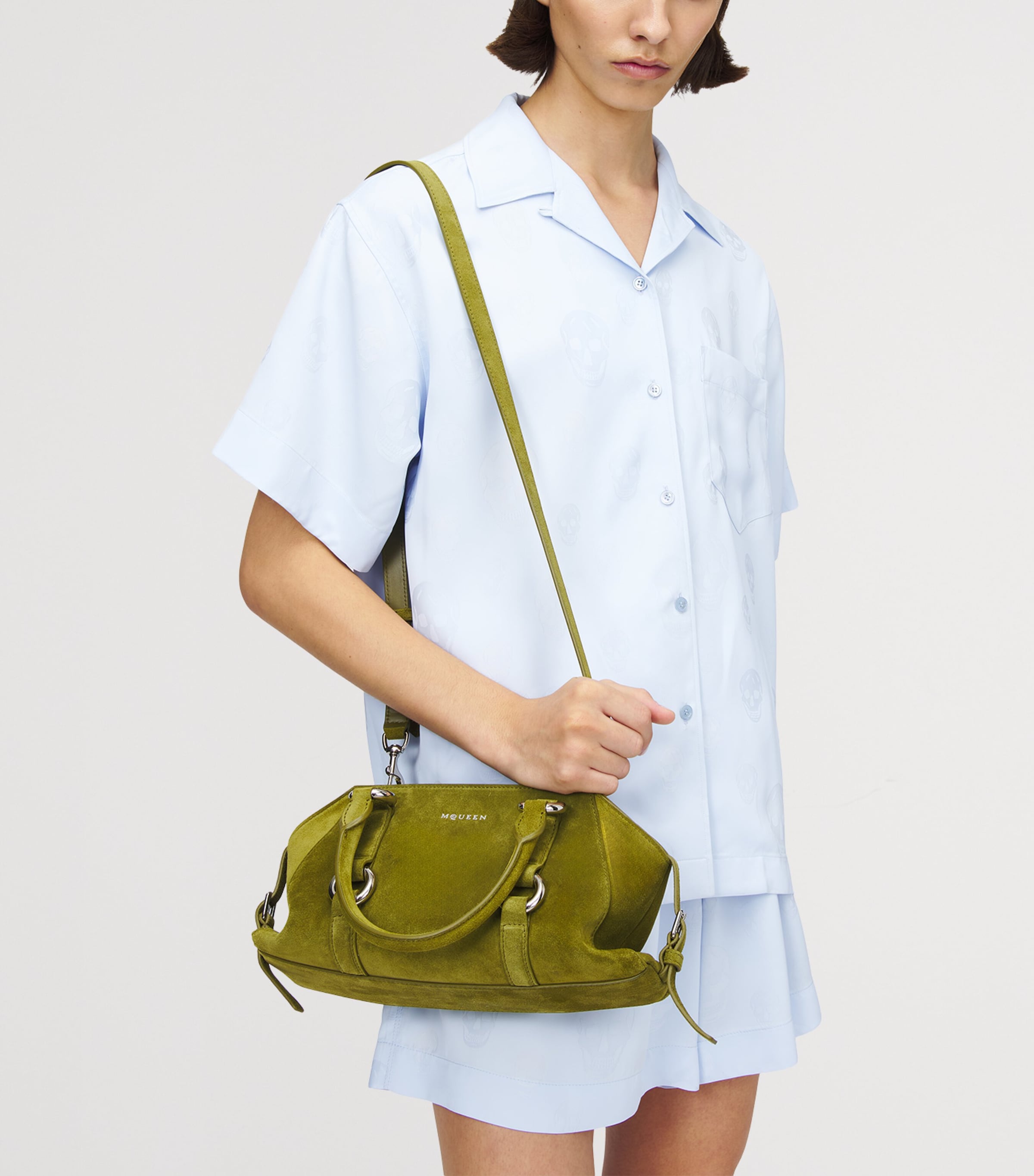 Small Suede Farringdon Top-Handle Bag 3311 Image 2