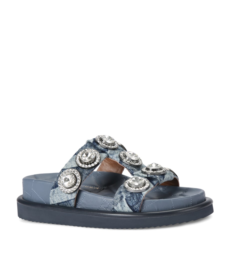 Kurt Geiger London Denim Orson Crystal Sandals Denim Image 1