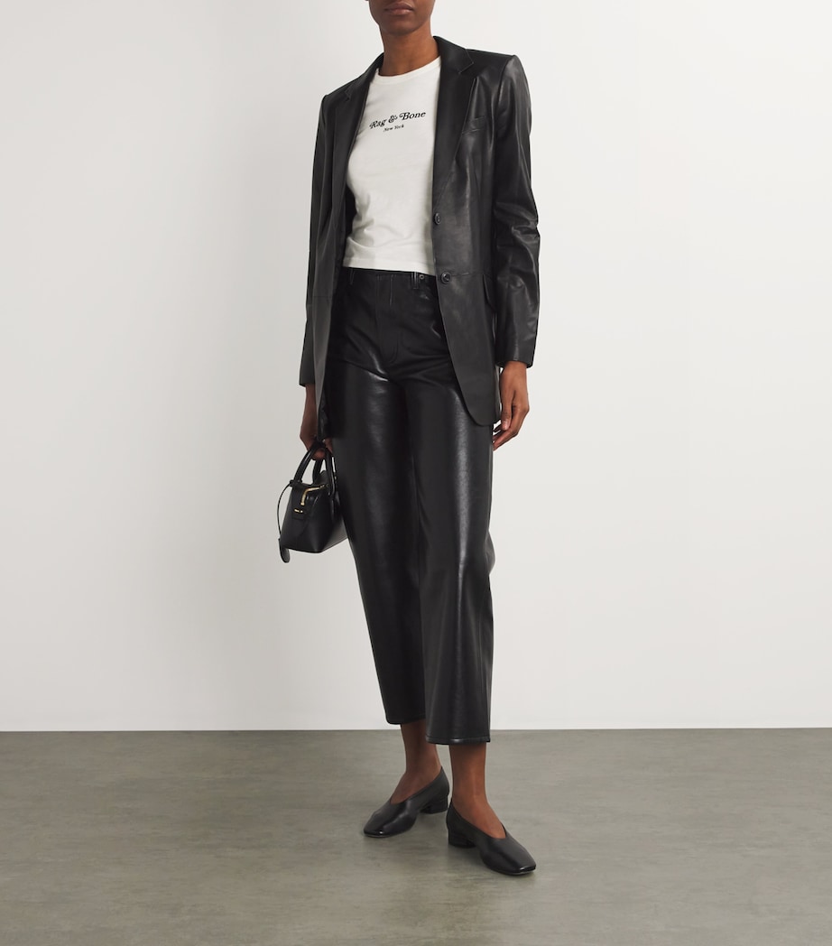 Pima Cotton Mini Script T-Shirt IVORYMULT Image 2