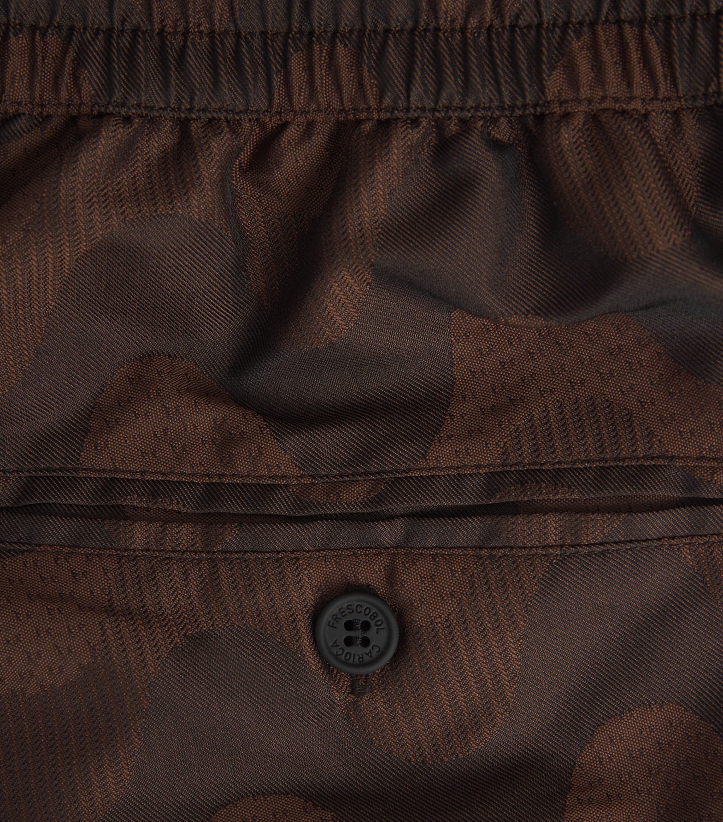 Frescobol Carioca Mens Printed Rio Swim Shorts Cacao Image 6