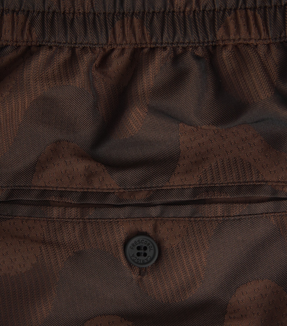 Frescobol Carioca Mens Printed Rio Swim Shorts Cacao Image 6