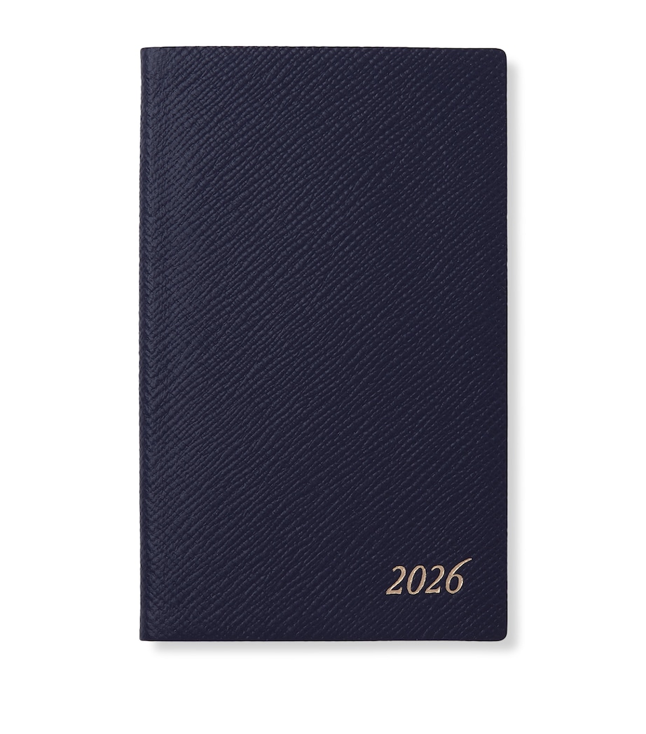 Panama Leather Weekly Diary 2026 NAVY Image 1