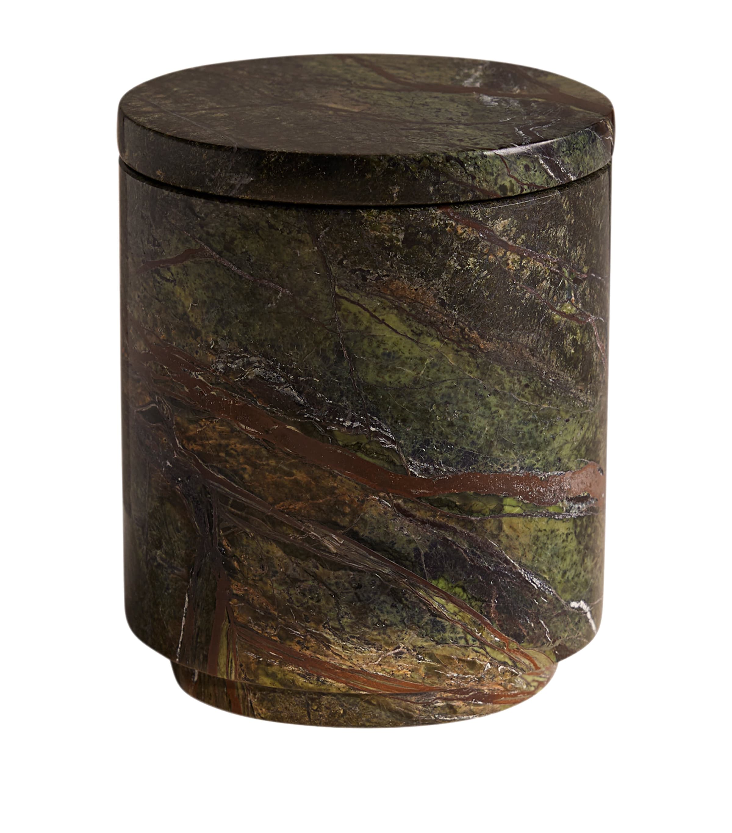 Marble Vessel and Leather & Oud Candle (250g) NO COLOUR Image 1