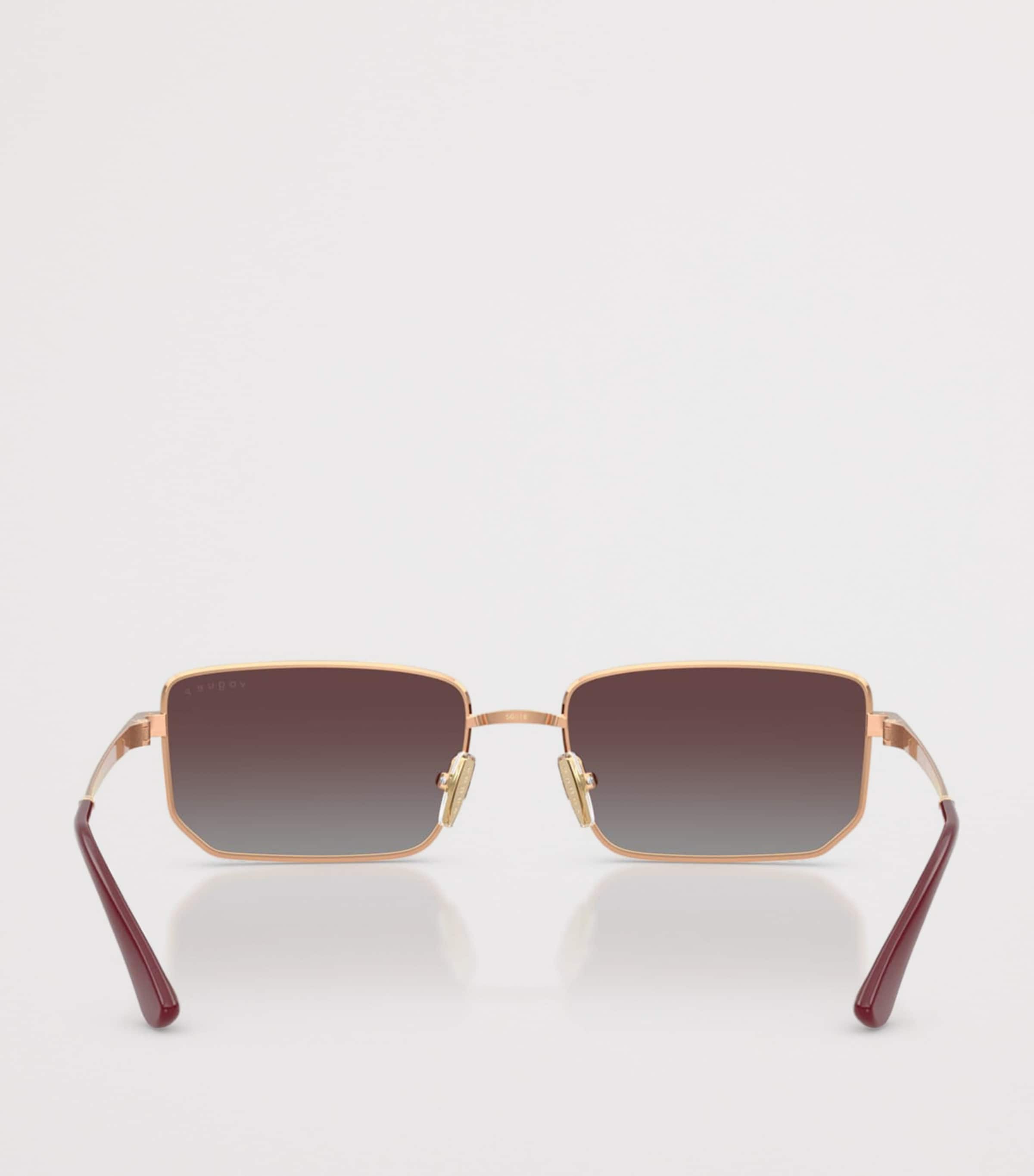 Vogue Metal Rectangular Sunglasses Pink Image 4