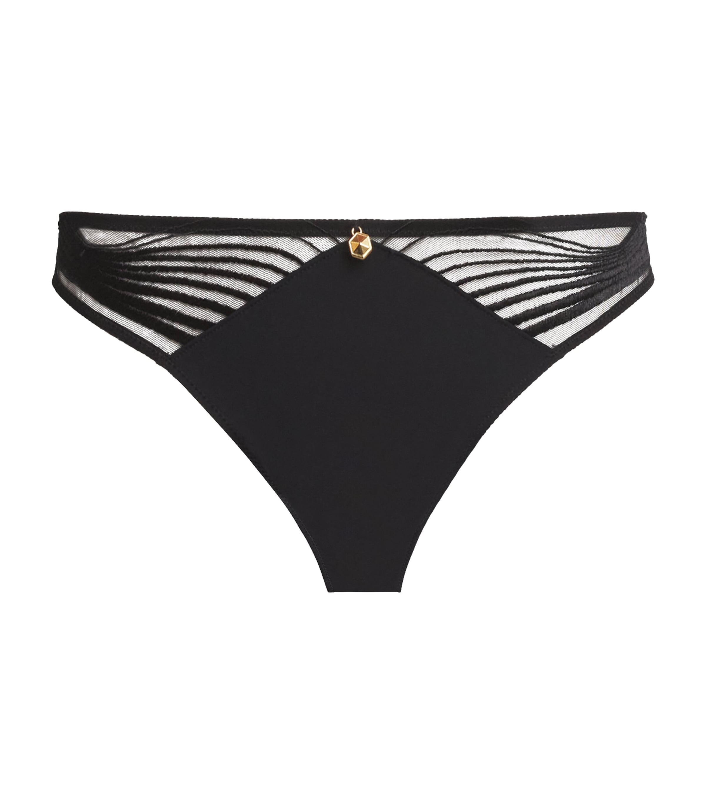 Aubade X Cindy Bruna Sumptuous Waves Italian Briefs In Black