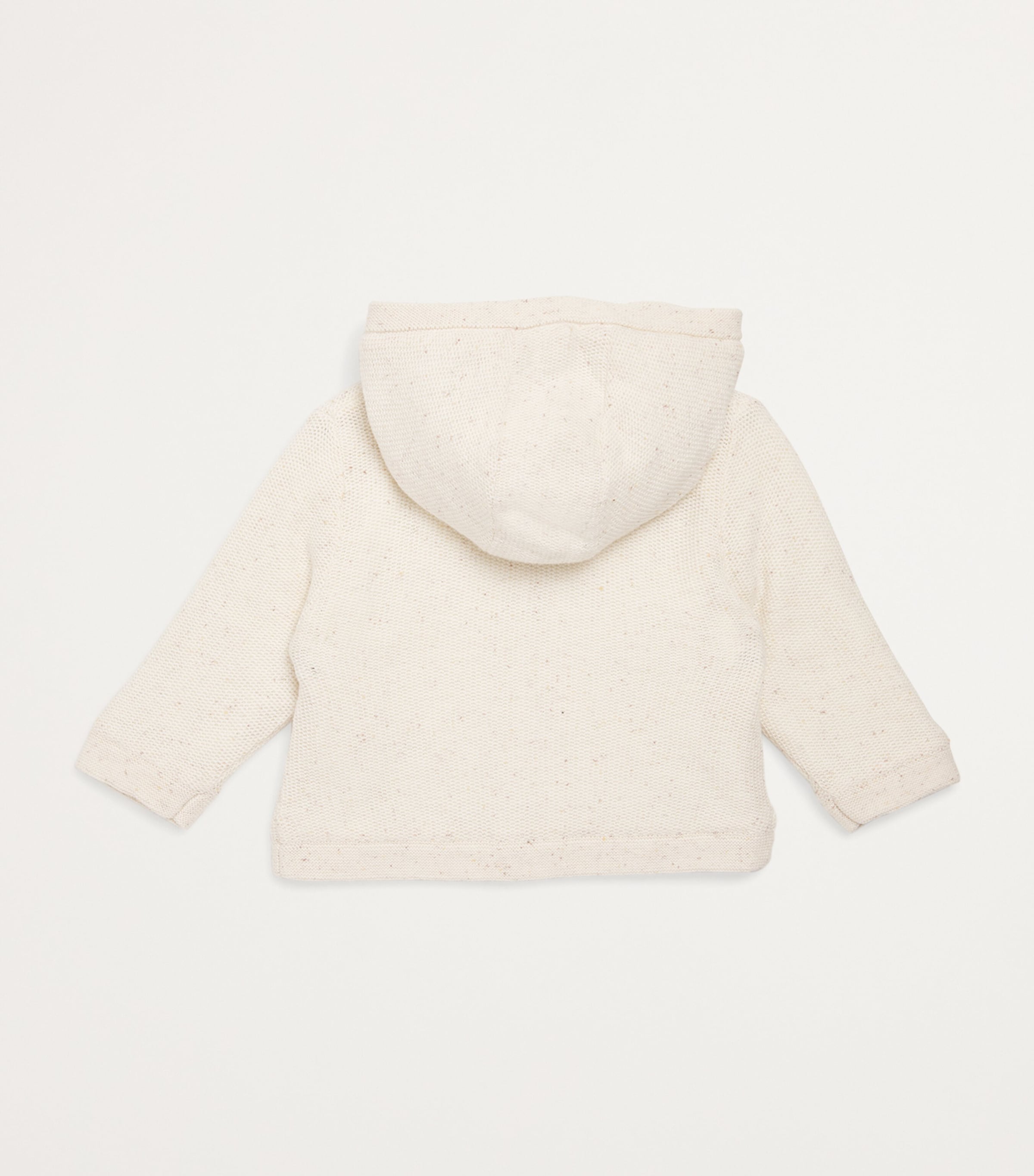 Tartine et Chocolat Cotton-Blend Knitted Coat (0-24 Months) Nacre Mouchetï¿½ Image 2