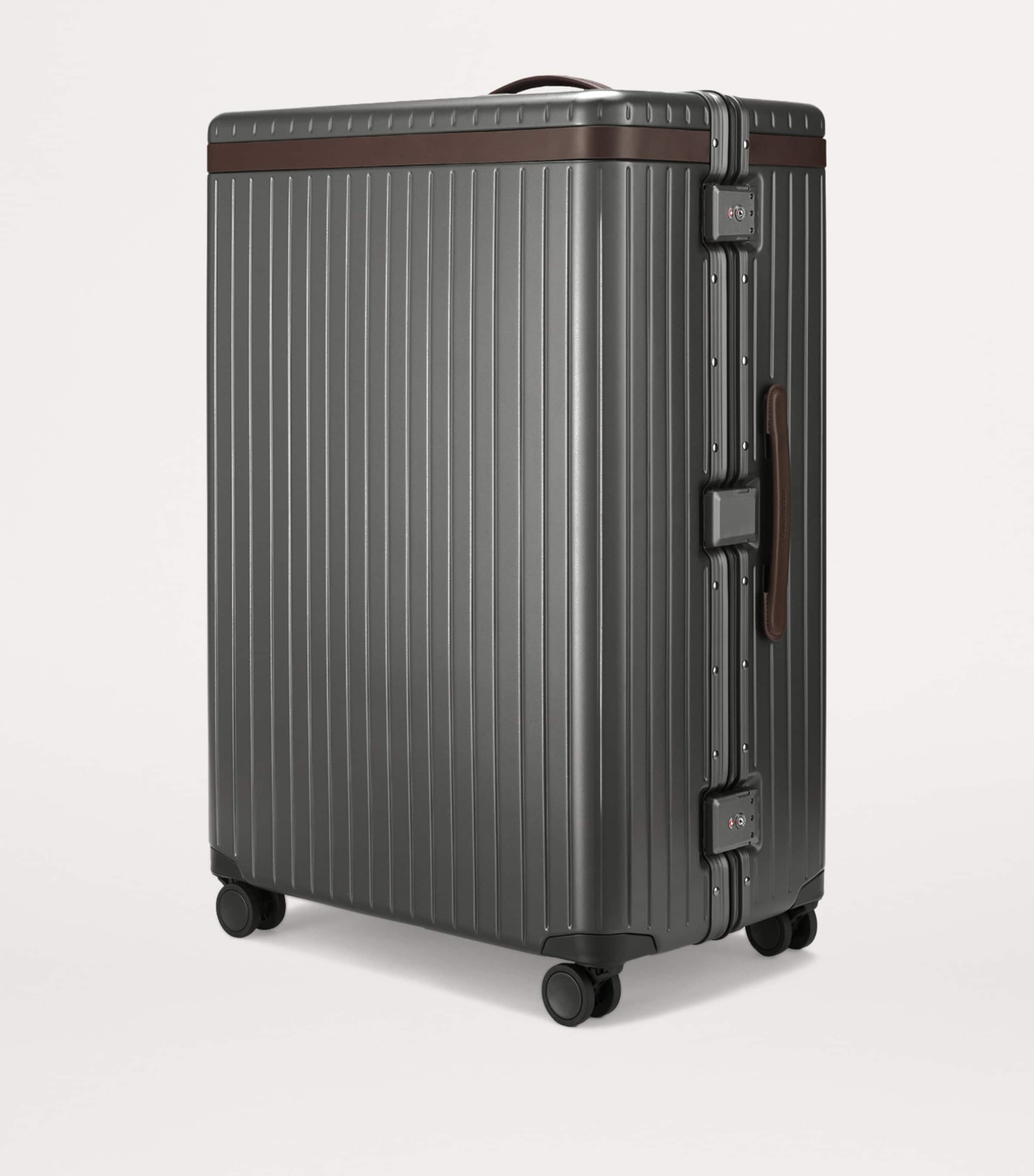 The Large Check-In Suitcase (78.5cm) GREY/ CHOCOLATE Image 2
