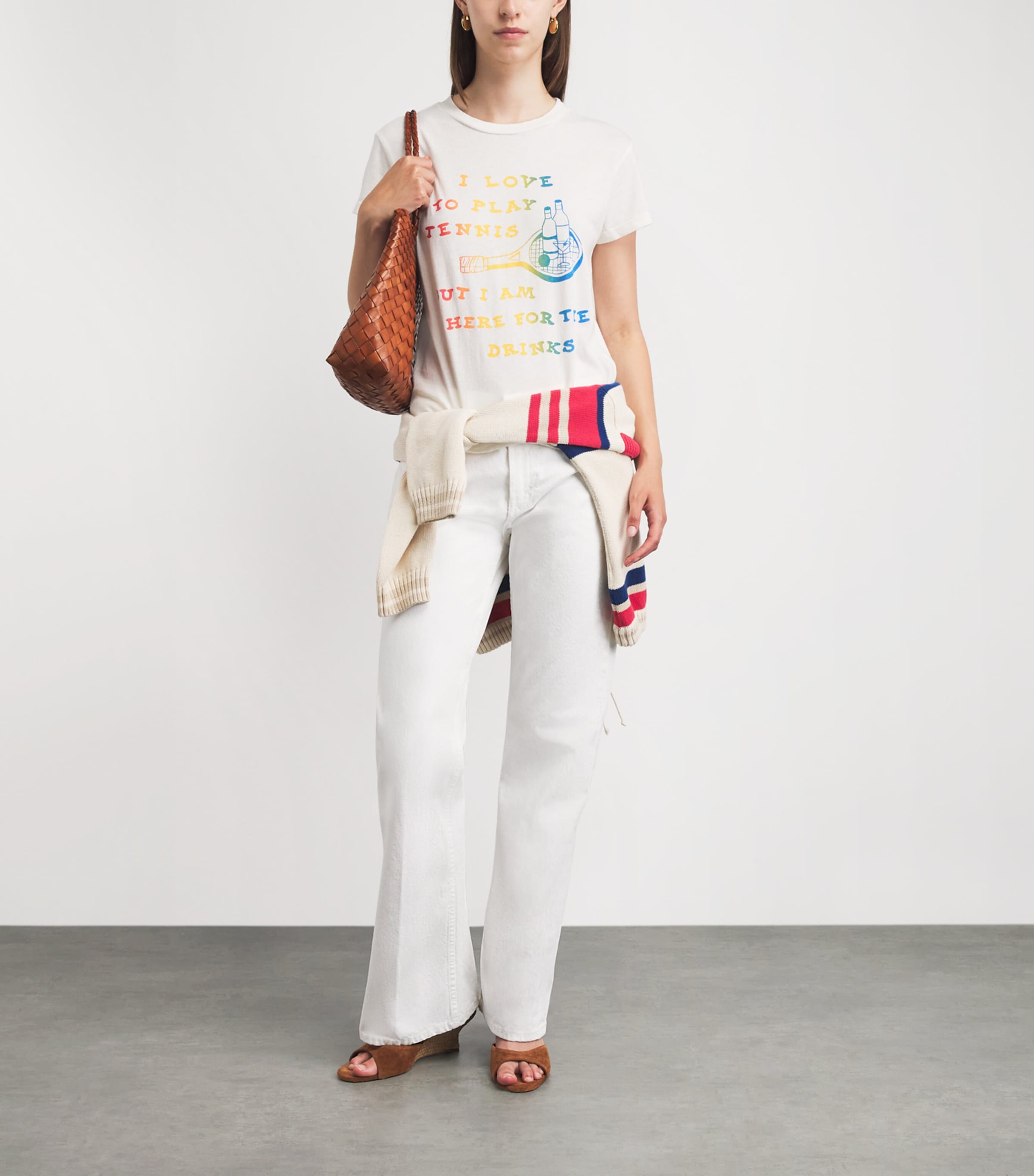 MOTHER Womens Cotton The Boxy Goodie Goodie T-Shirt Ilovetoplaytennis Image 2