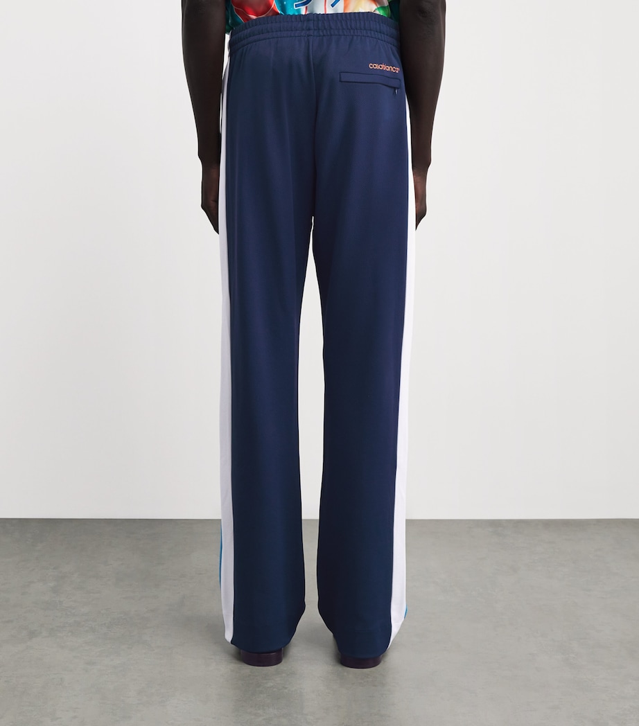 Piqué Track Pants NAVY / WHITE Image 4