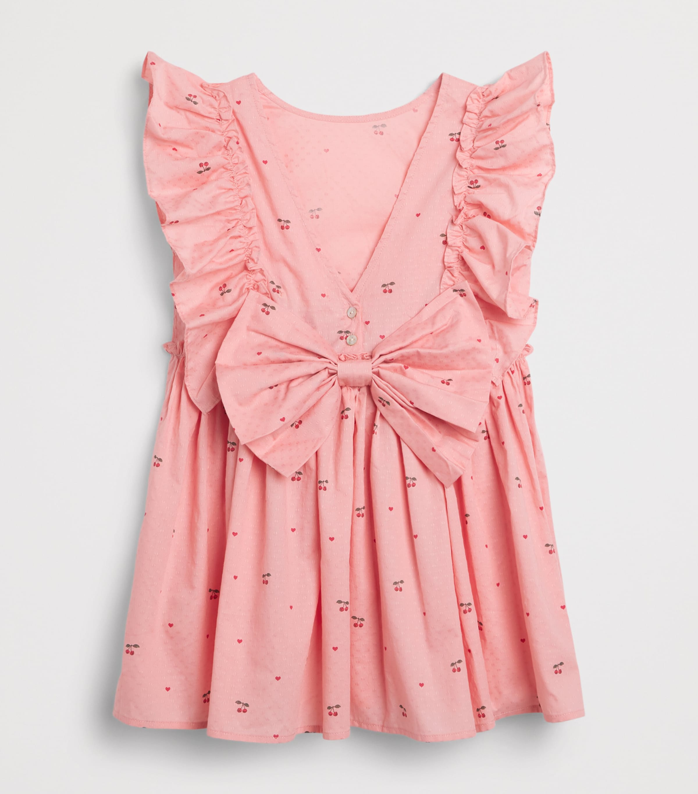 KONGES SLOJD Organic Cotton Cherry Evia Dress (9 Months-10 Years) Cherry Image 2
