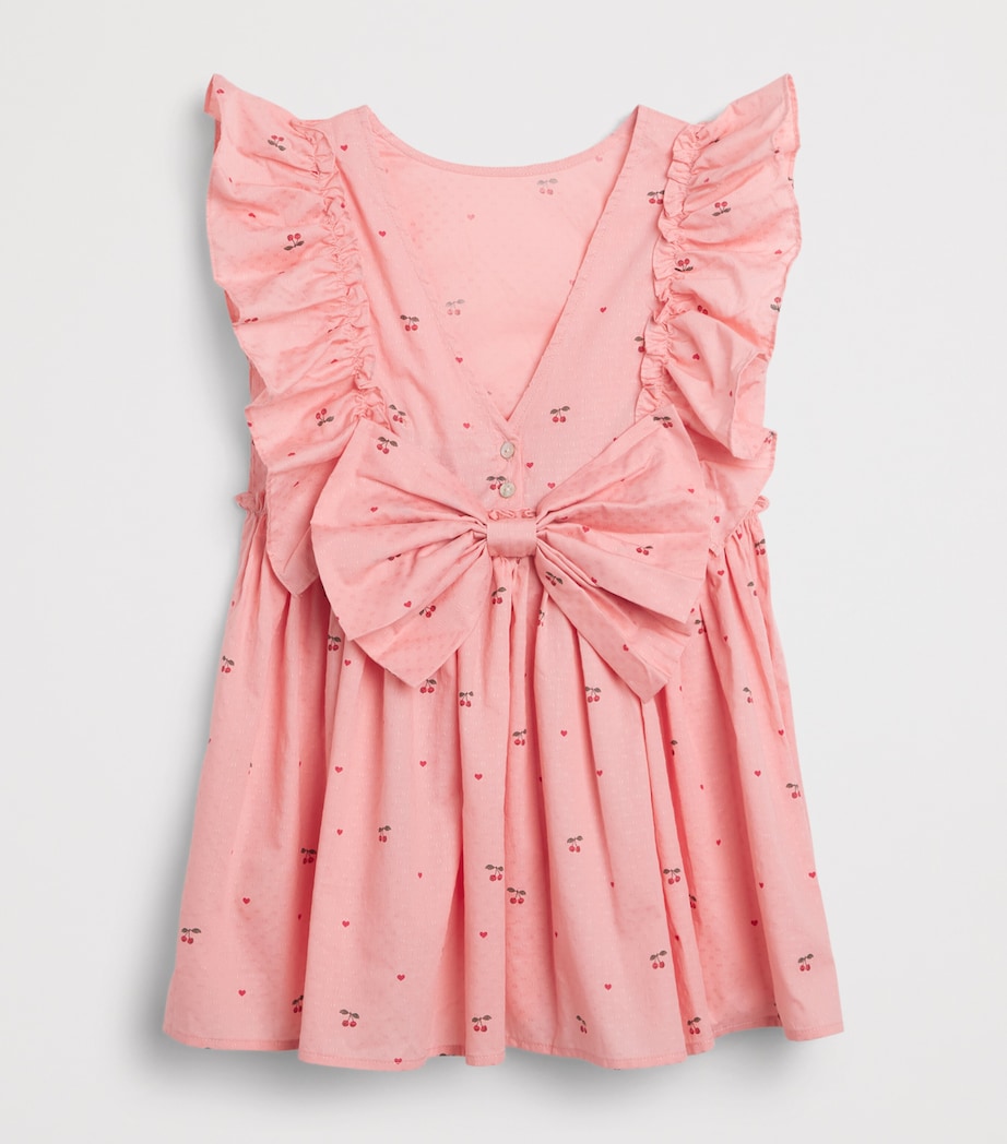 KONGES SLOJD Organic Cotton Cherry Evia Dress (9 Months-10 Years) Cherry Image 2