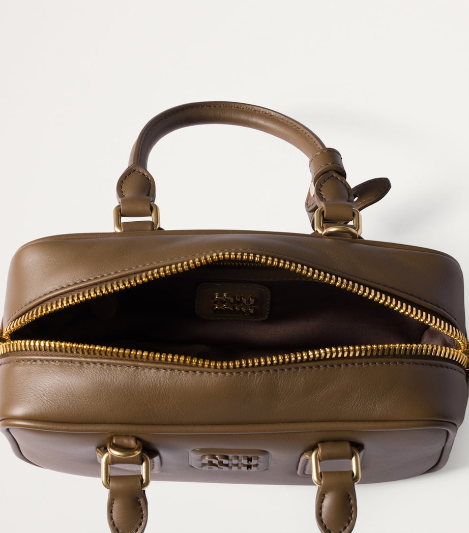 Leather Arcadie Top-Handle Bag F0244 Image 4