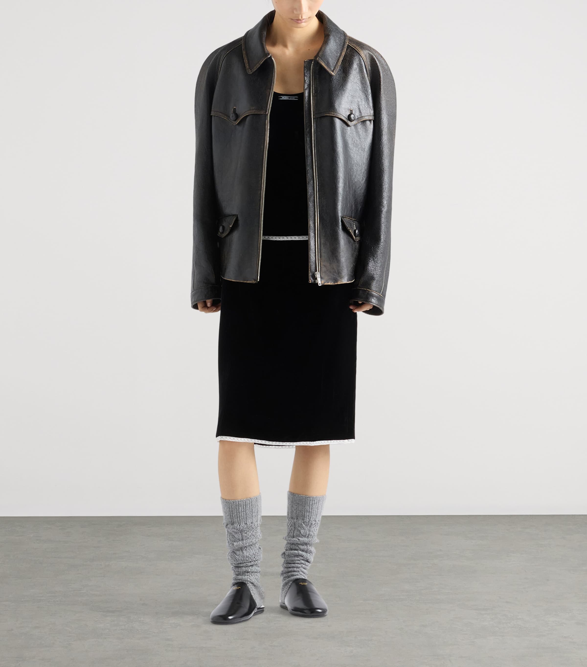 Velvet Midi Skirt F0002 Image 2