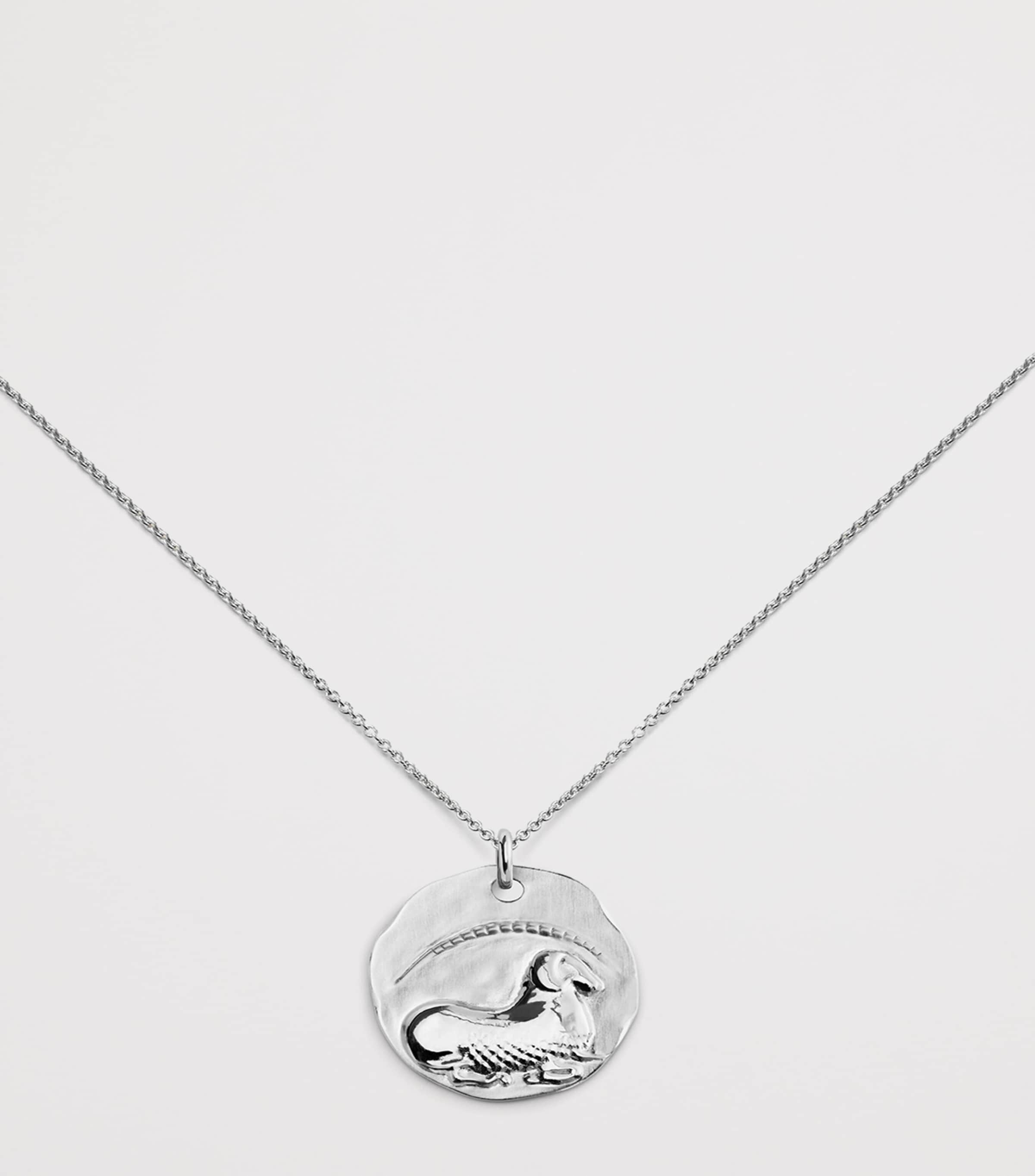 Monica Vinader Sterling Silver Aries Zodiac Necklace Sterling Silver Image 4