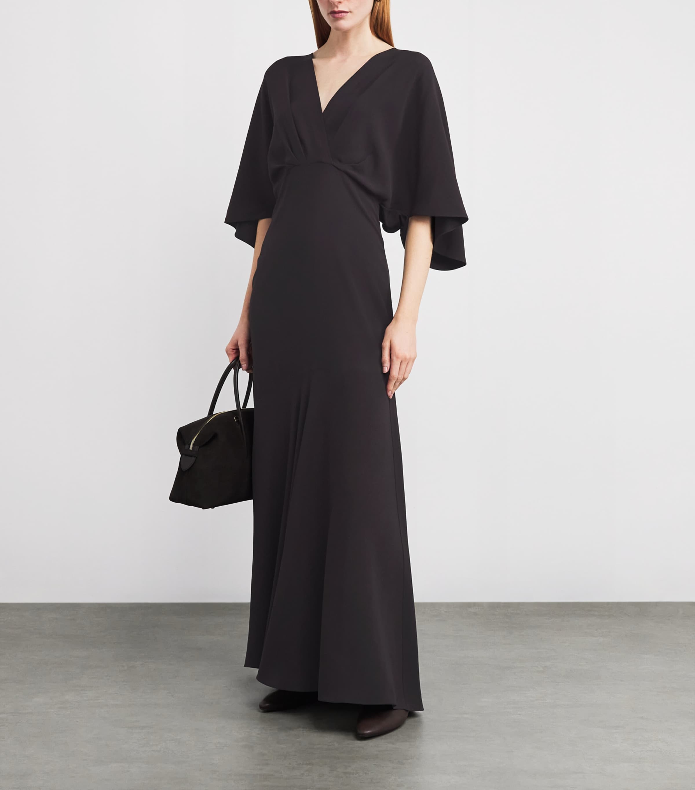 Agnona Womens Twist-Detail Maxi Dress Image 2
