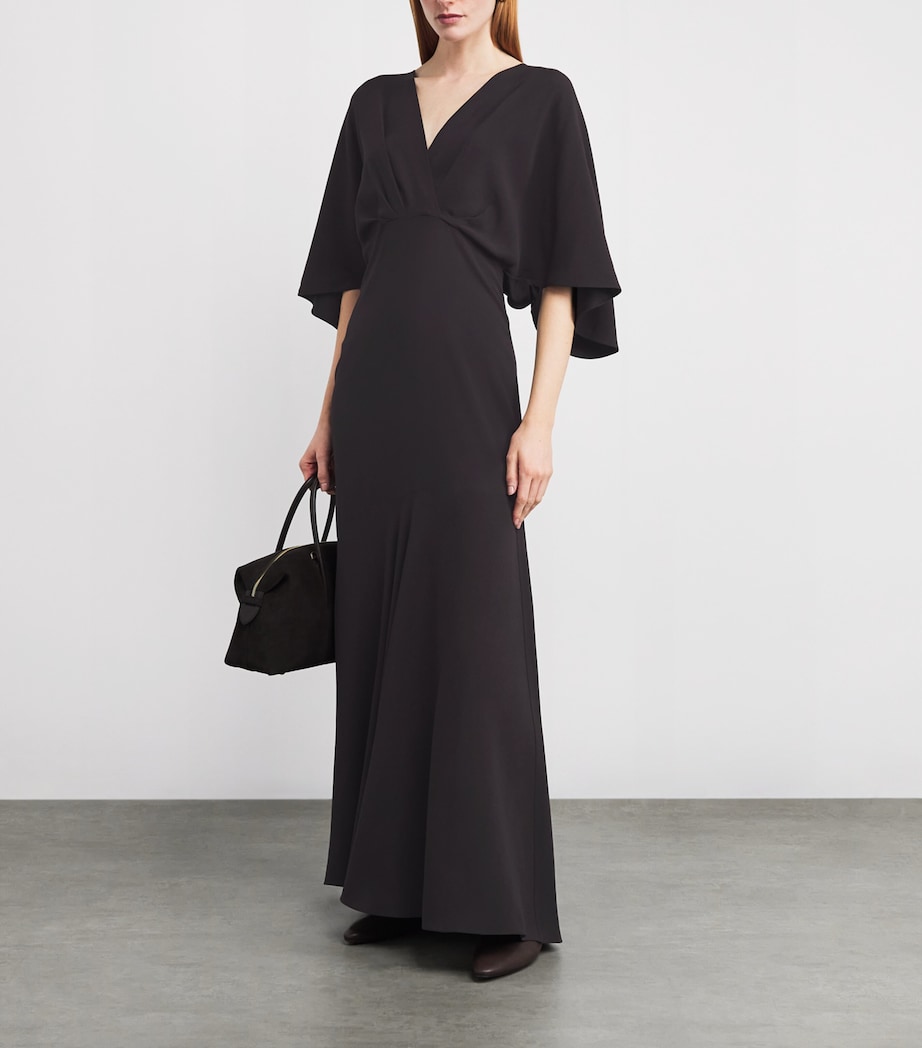 Agnona Womens Twist-Detail Maxi Dress Image 2
