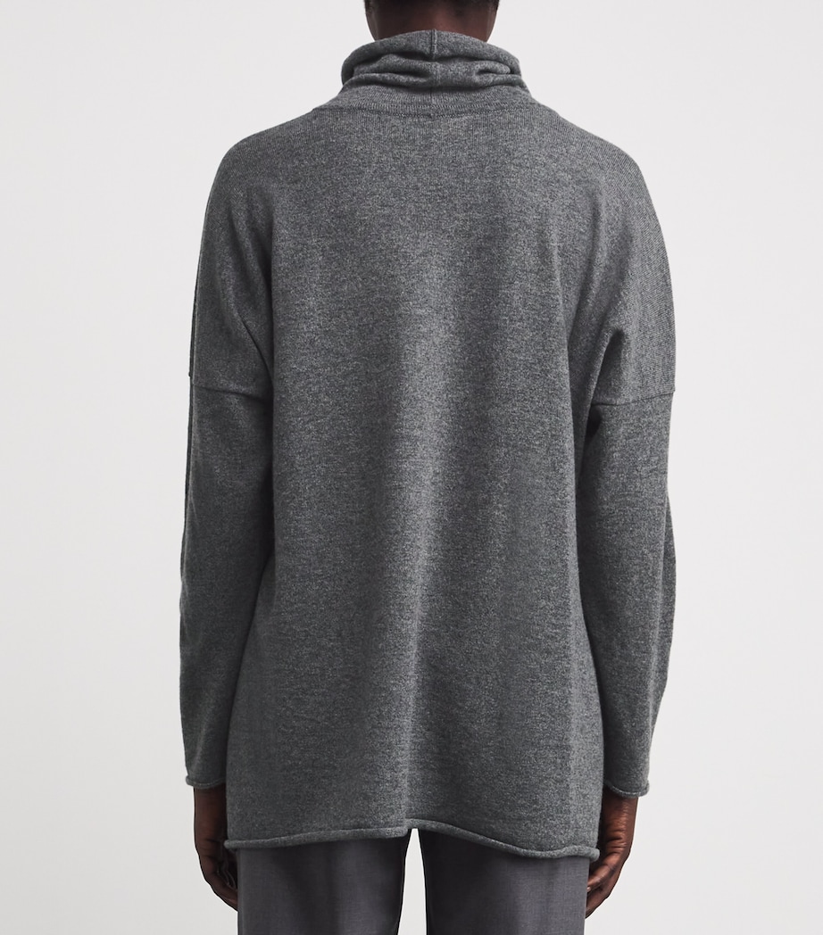 Cashmere Raw-Edge Rollneck Sweater WINGREY Image 4