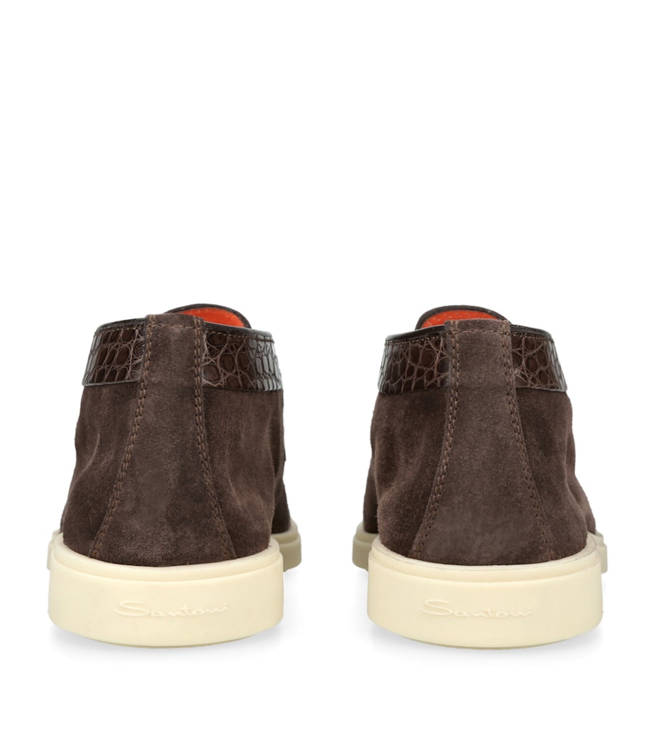 Suede Detroit Slip-On Sneakers DARK BROWN Image 2